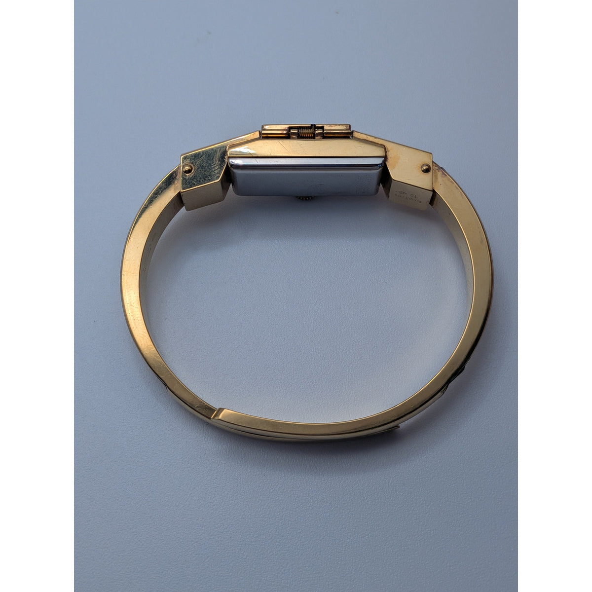 FLAW Vintage Bucherer Gold Peekaboo Watch Black Enamel Gold Stars POOR CONDITION