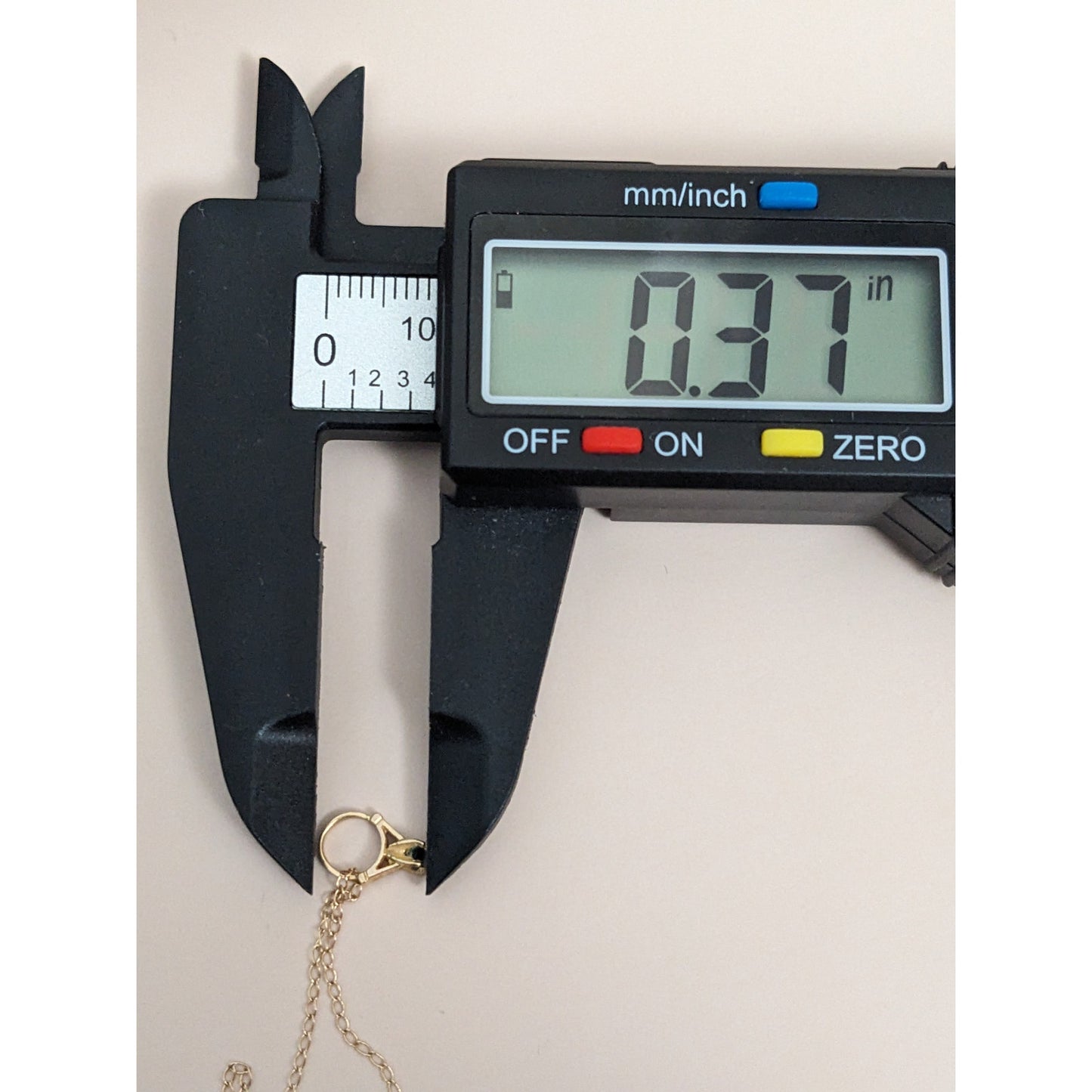 Vintage 14k Ultra Dainty Ring Charm with Necklace