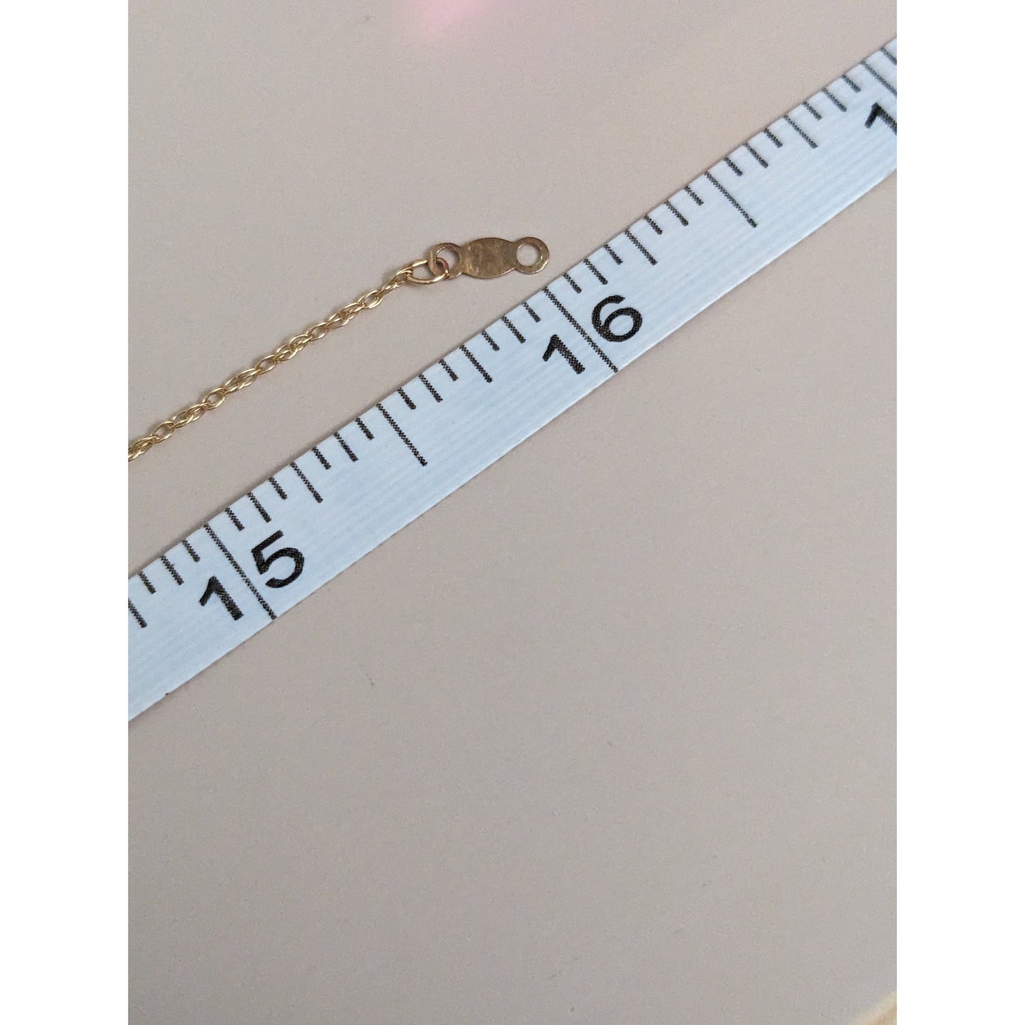 Estate 14k Yellow Gold 16in Necklace with Purple Amethyst Pendant