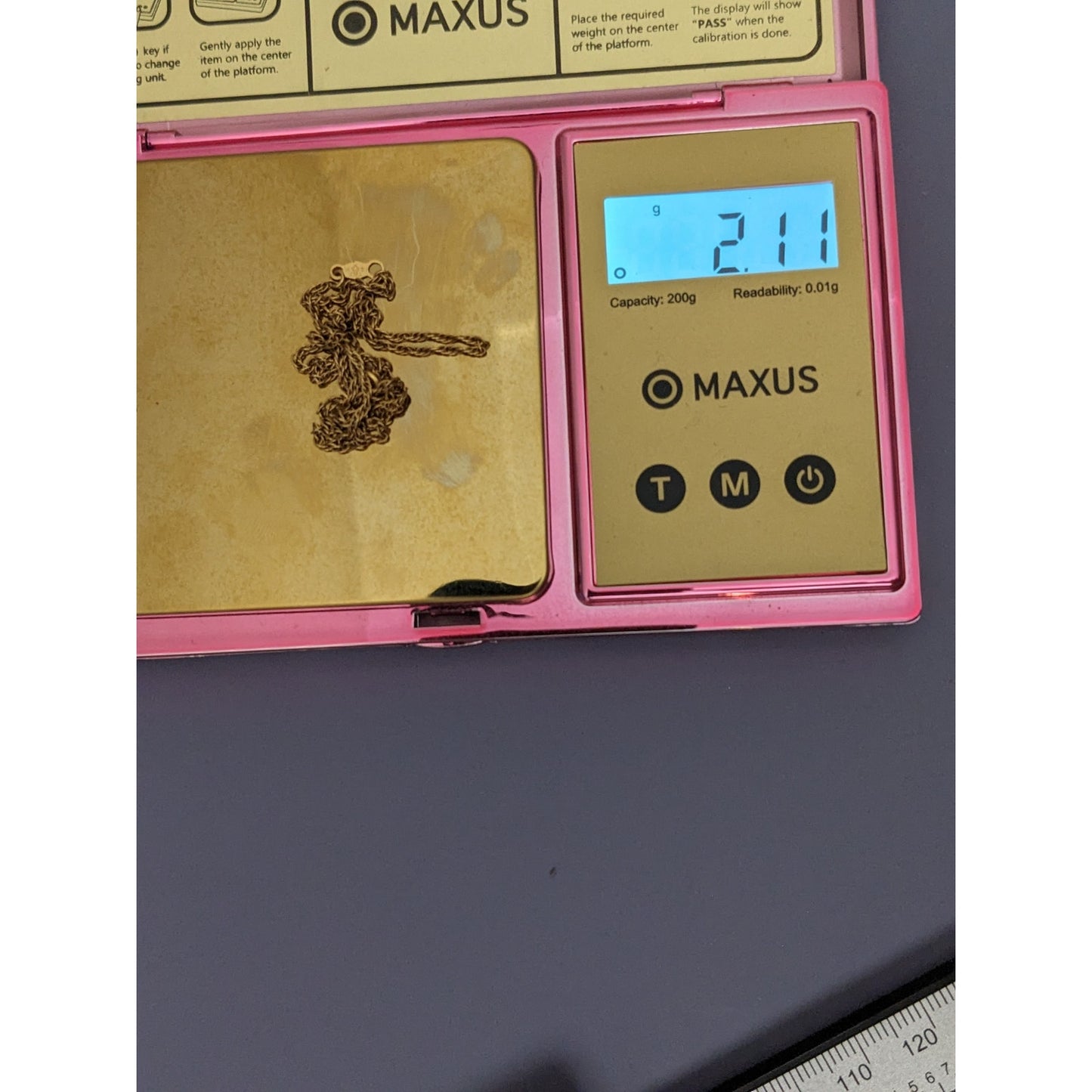 Vintage Estate Dainty Thin Minimal 14k Yellow Gold Chain Necklace