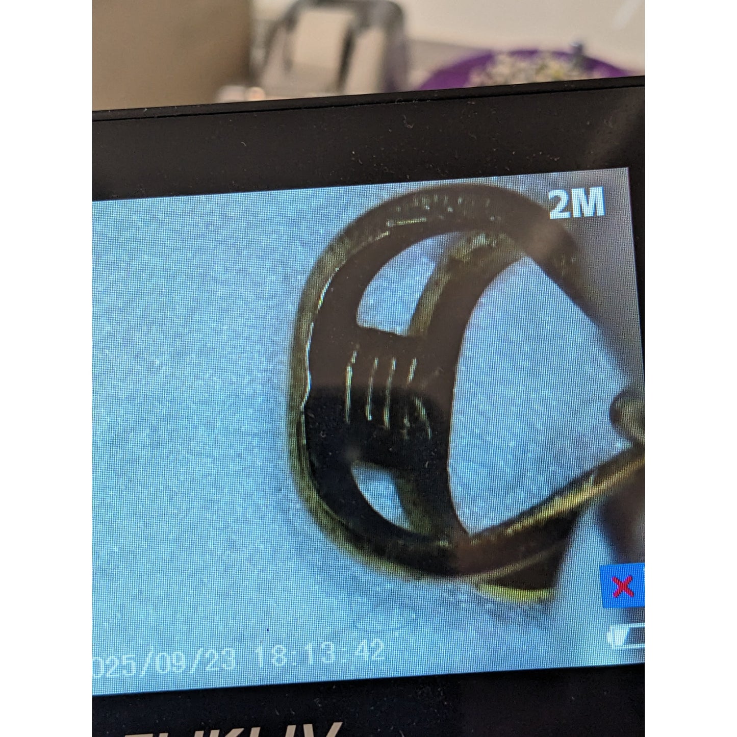 Victorian 10k Yellow Gold Lavaliere Pendant with Tiny Diamond