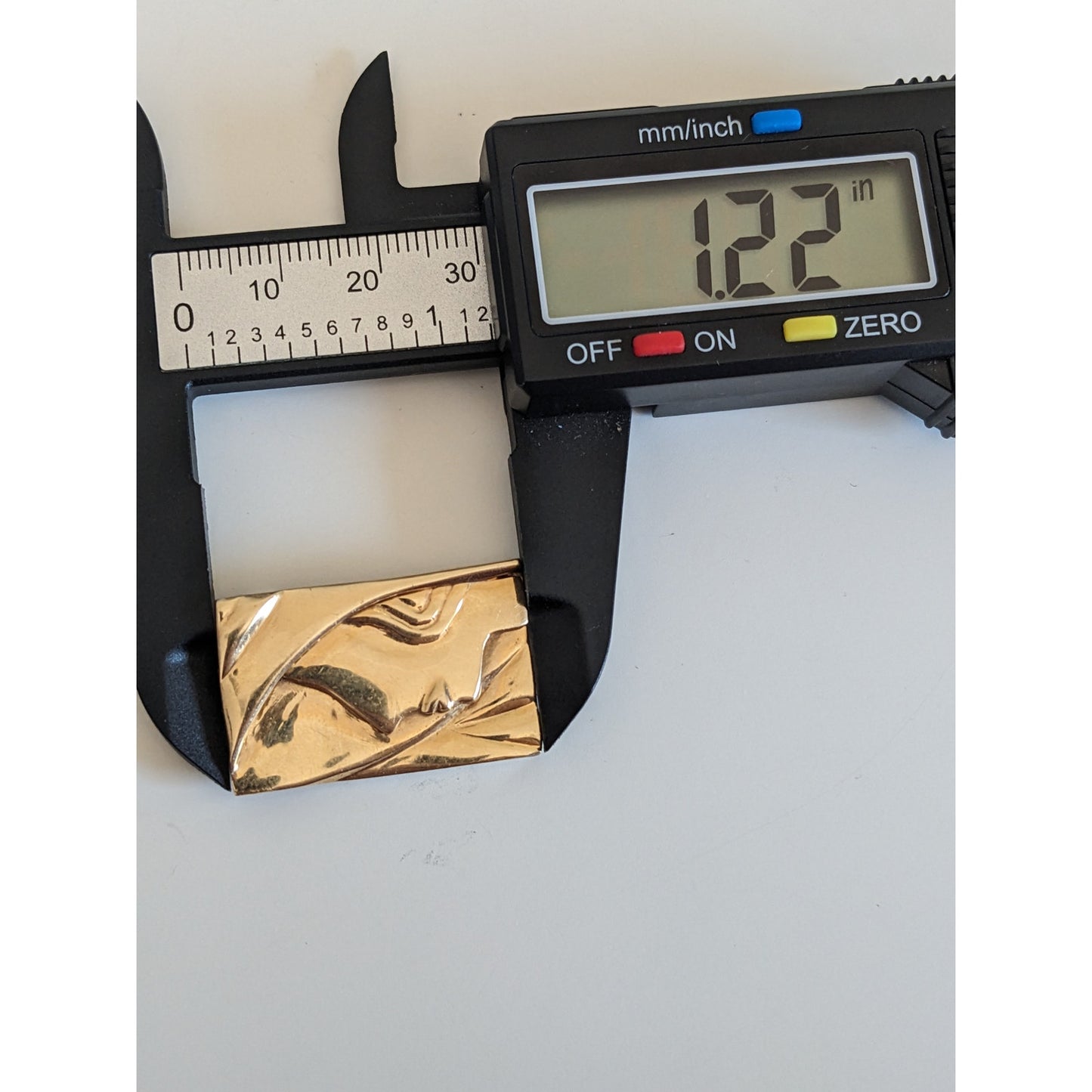 Vintage 14k Yellow Gold Women Side Profile Brooch / Pendant