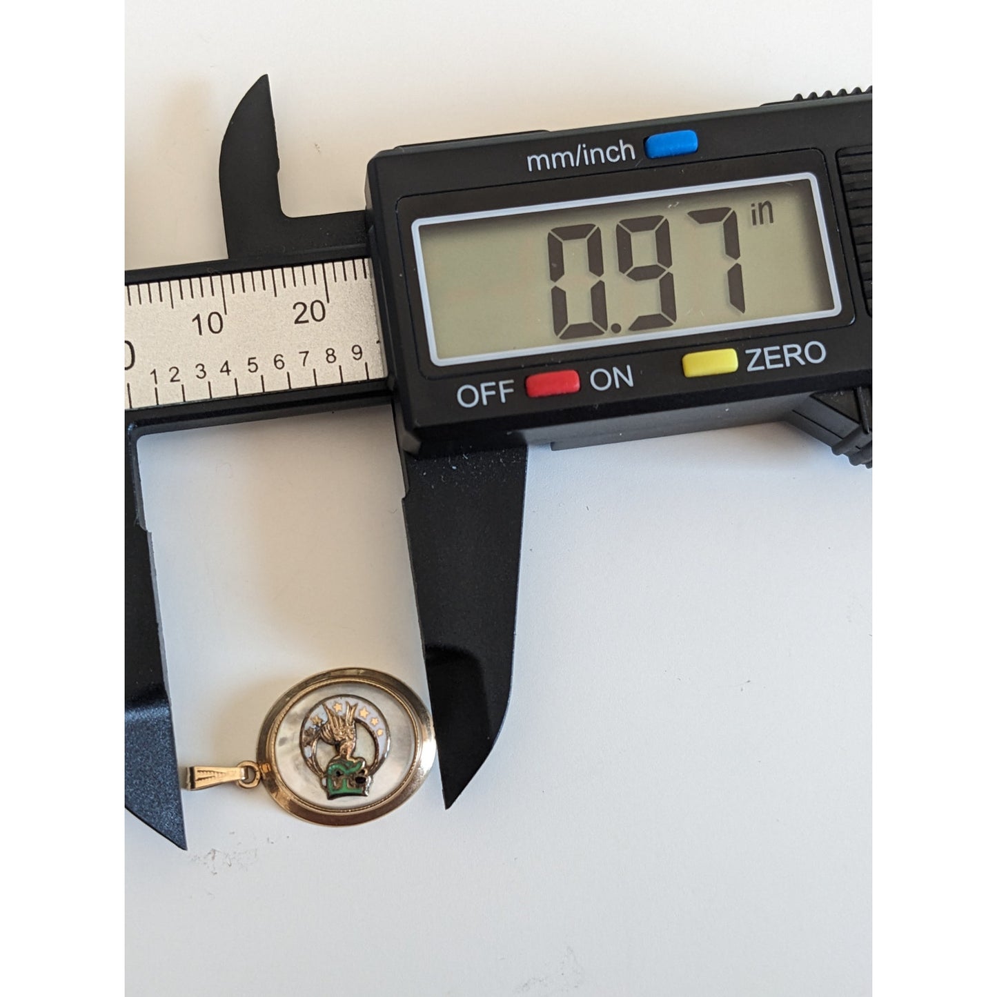 Vintage 10k Yellow Gold Daughters of Rebekah Pendant