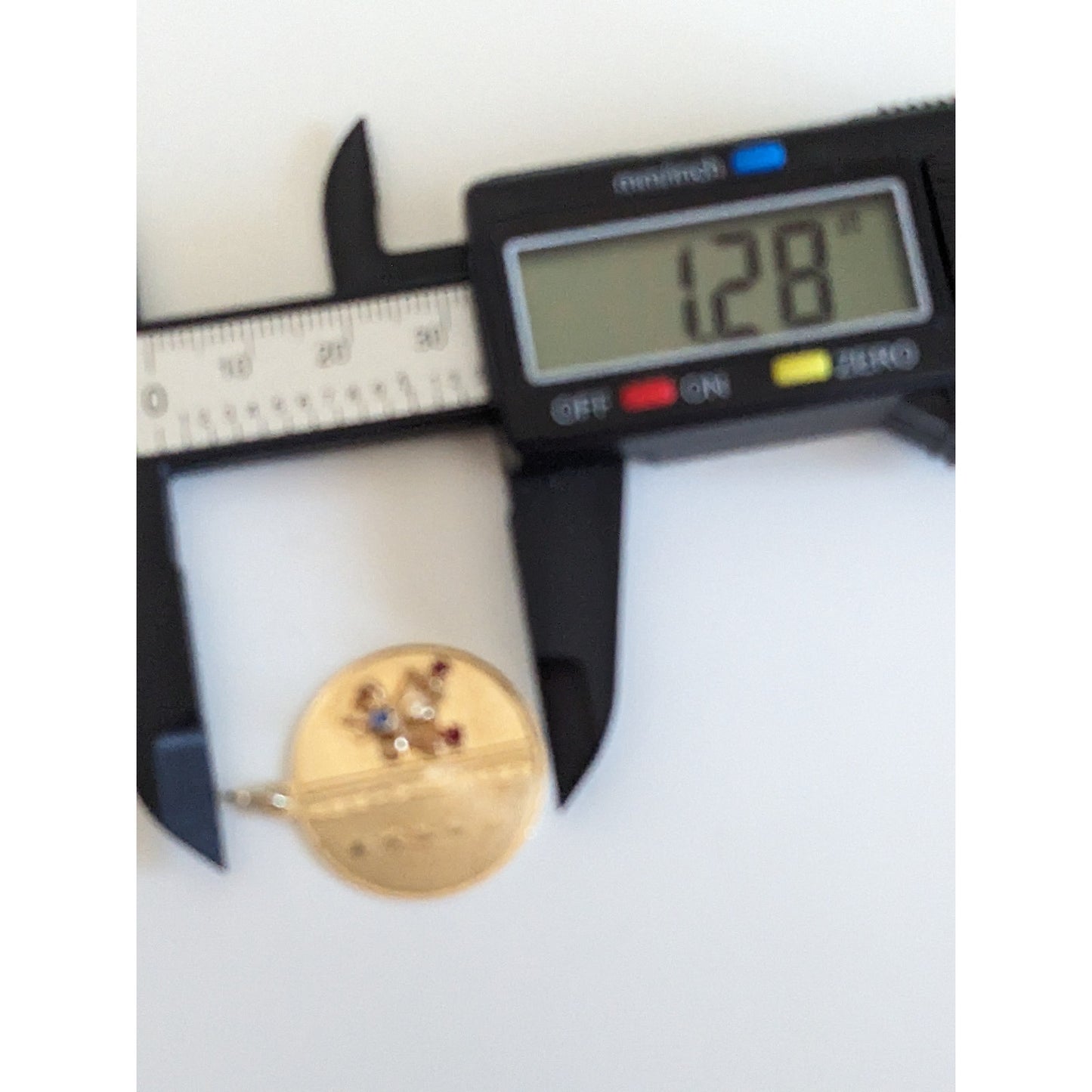 Vintage MCM 14k Yellow Gold Happy Anniversary Bells Pendant