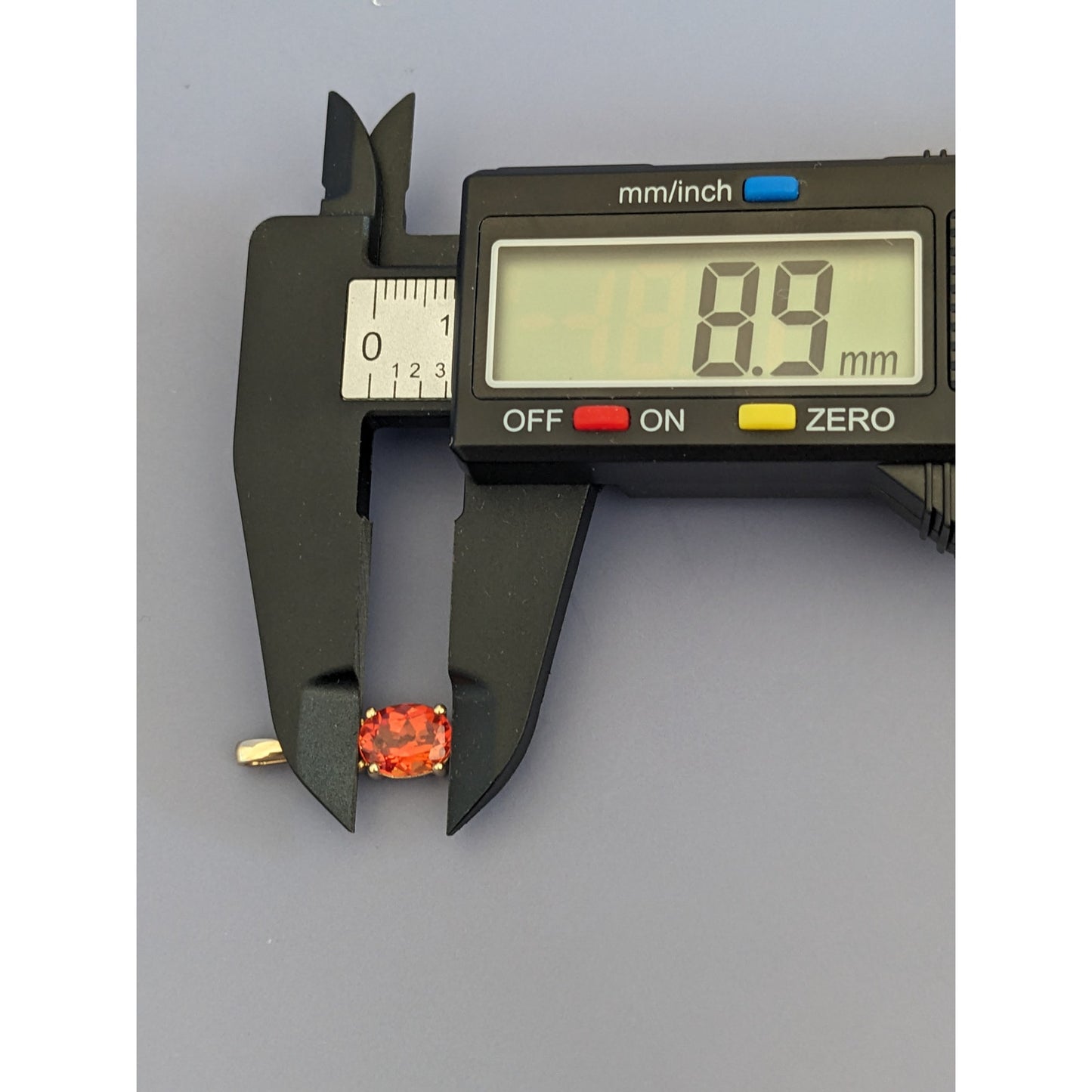 Vintage Estate 10k Yellow Gold Pendant with Oval Citrine and Diamond Accents