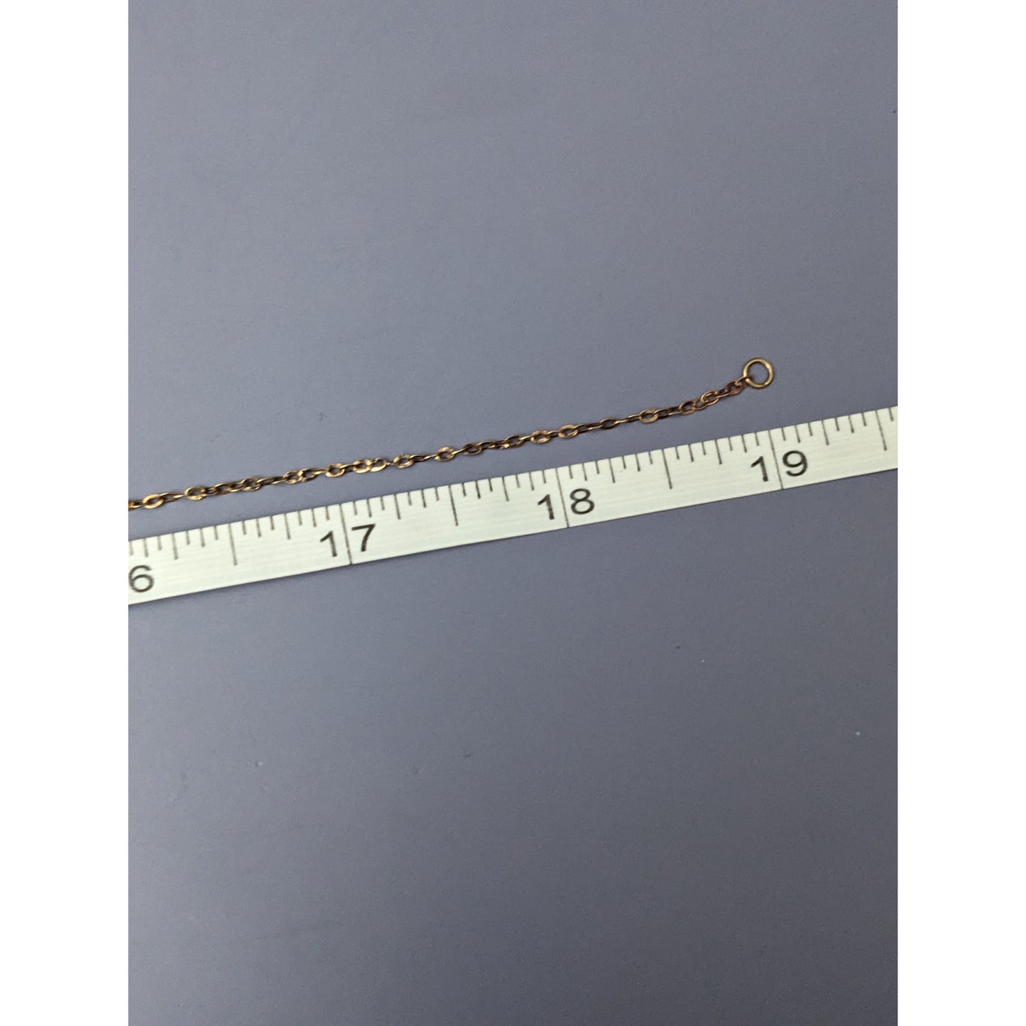 Vintage Estate 14k Yellow Gold Thin Bar Chain Necklace