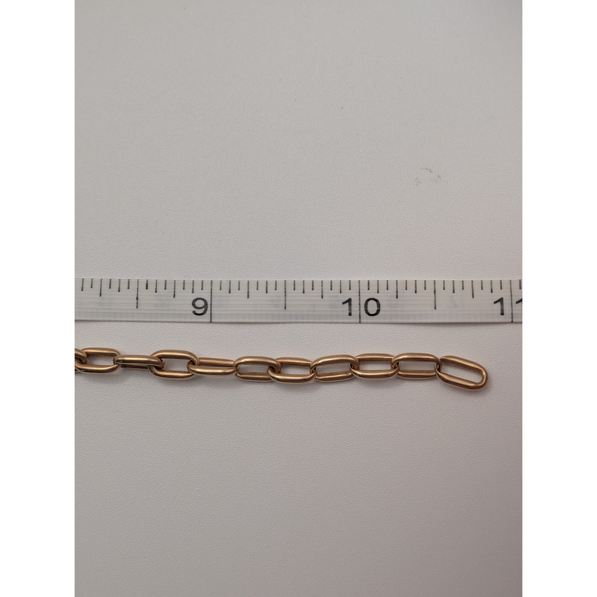 Vintage 14k Solid Gold Trombone Link Albert Watch Chain with T-Bar