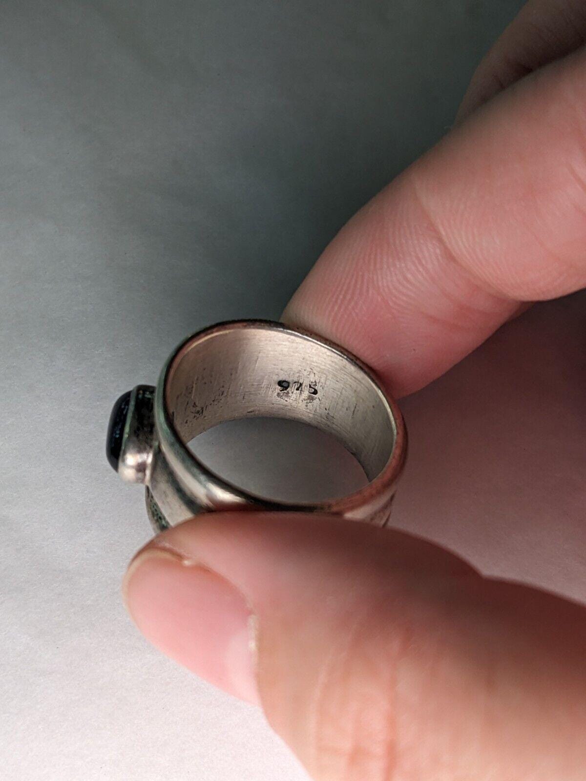 Sterling Silver 925 ring with Amethyst Stone size 7