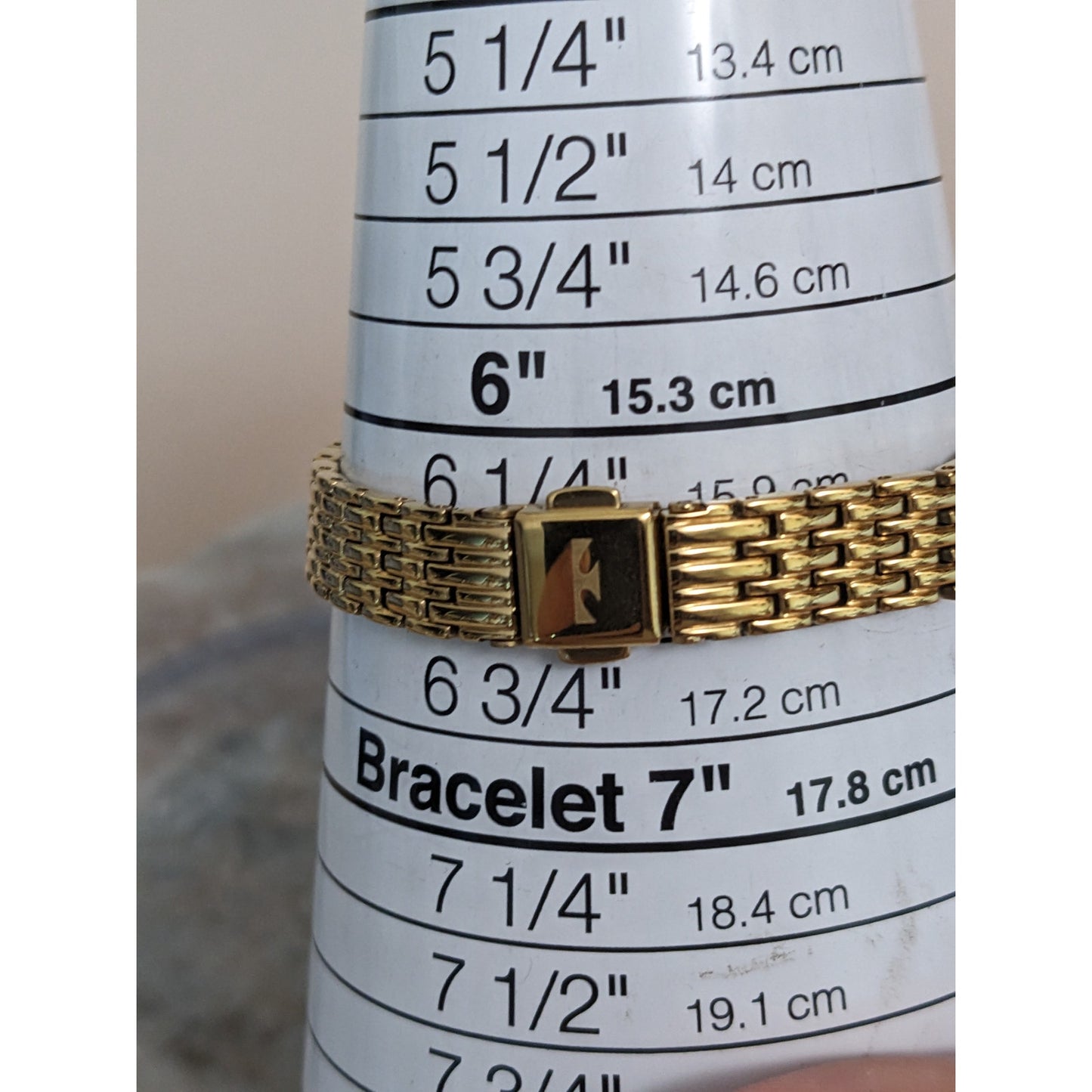 Vintage Andre Mouche Silver Tone Bangle Watch with Blue Floral Enamel Working