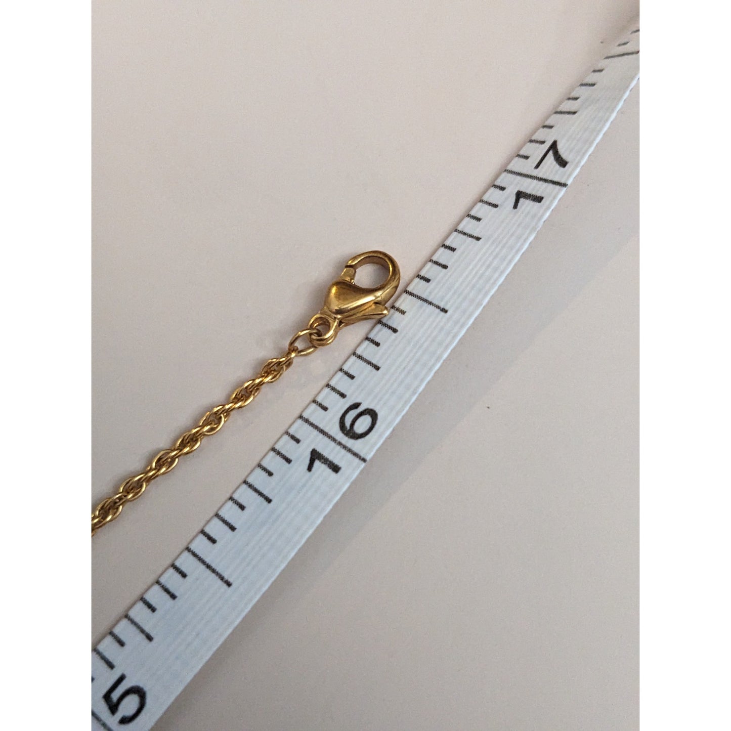 Vintage Andre Mouche Gold Tone Peekaboo Watch and Necklace Set Silver Enamel