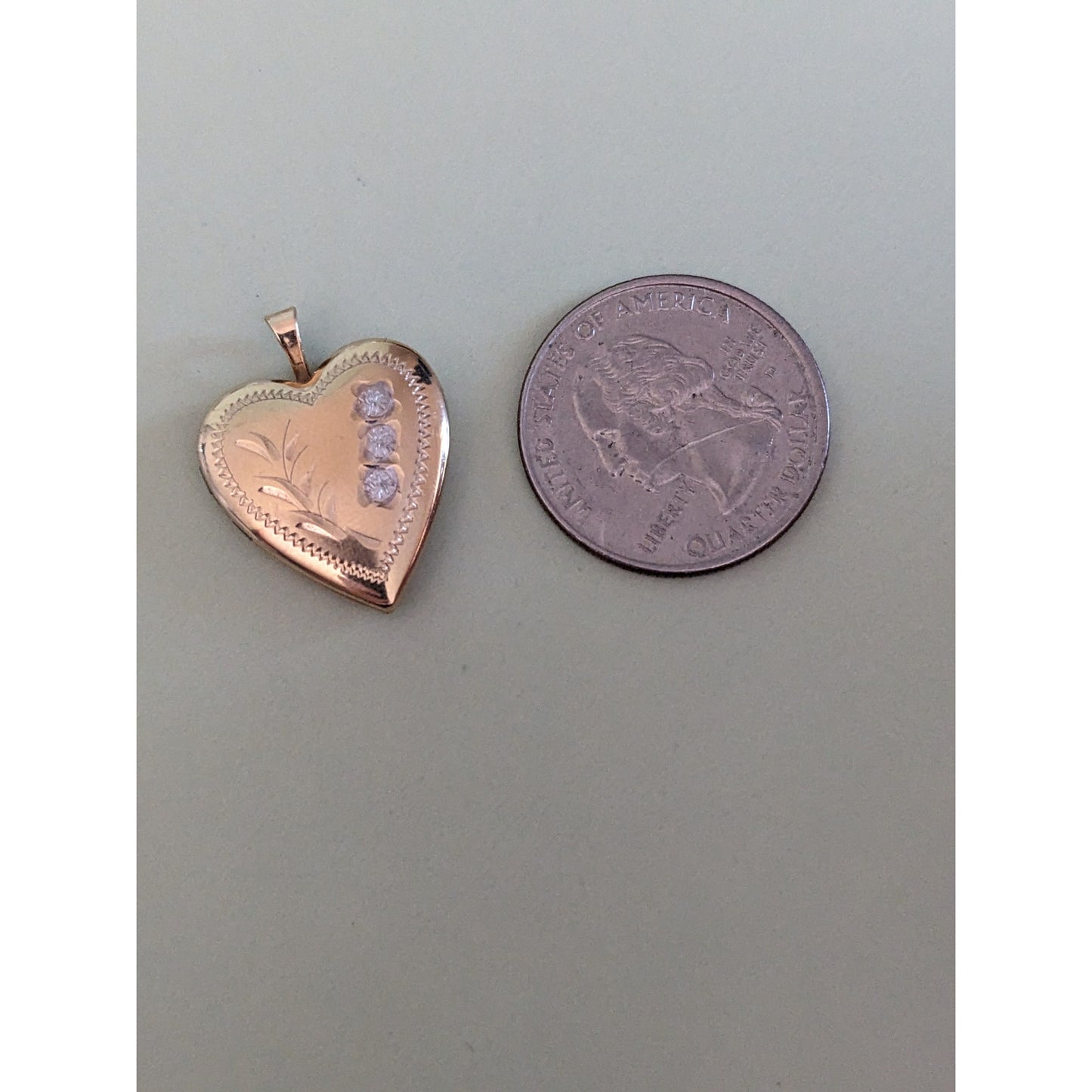 Vintage 14k Yellow Gold PPC Heart Shaped Locket Pendant