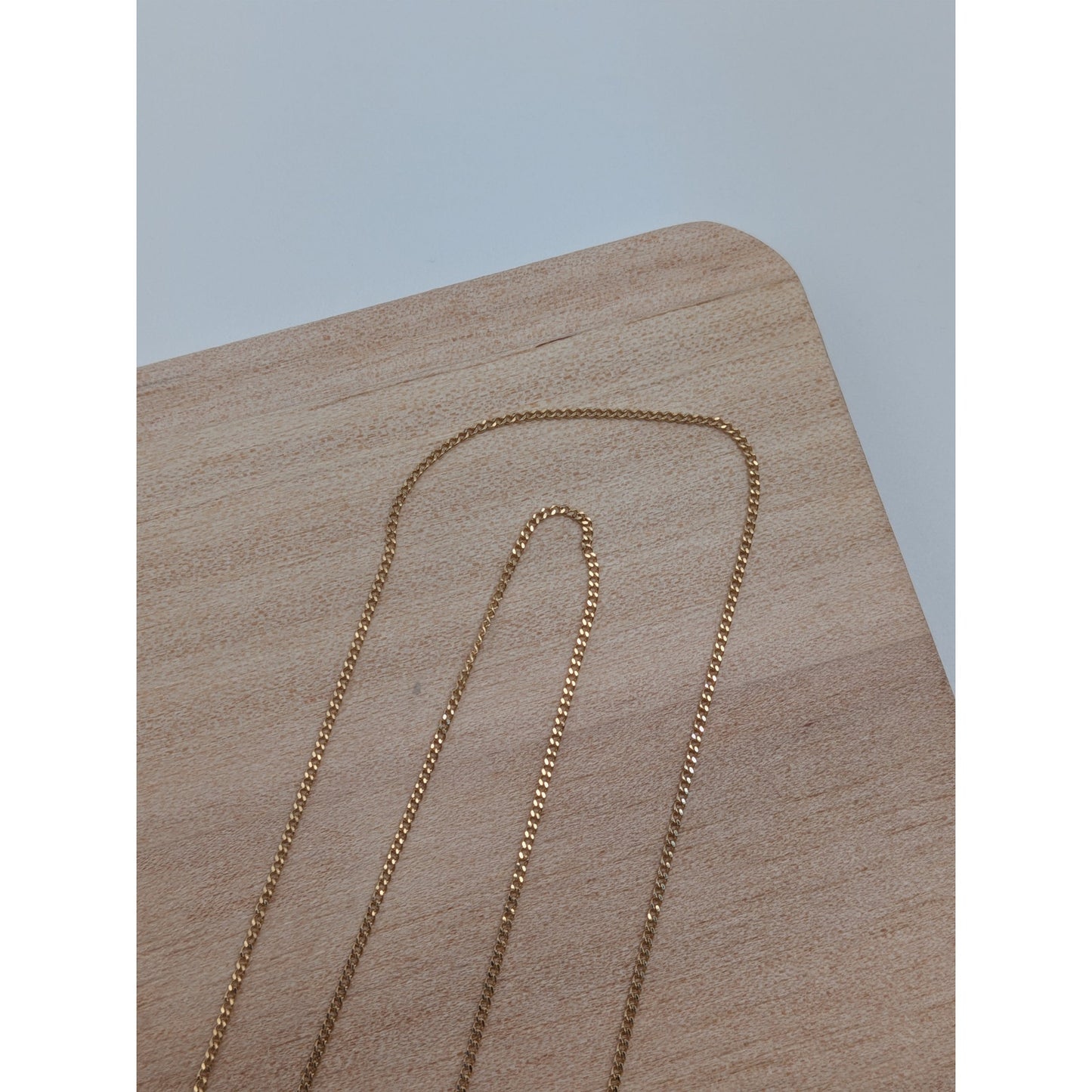Preowned 14k Yellow Gold Dainty 1mm Chain Necklace 20in
