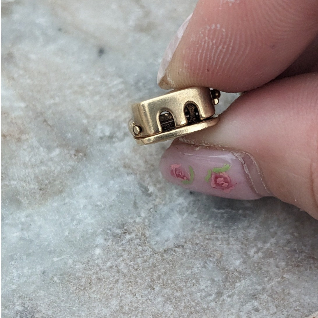 Vintage 14k Yellow Gold Richard Klein Slide Clasp for Bracelet