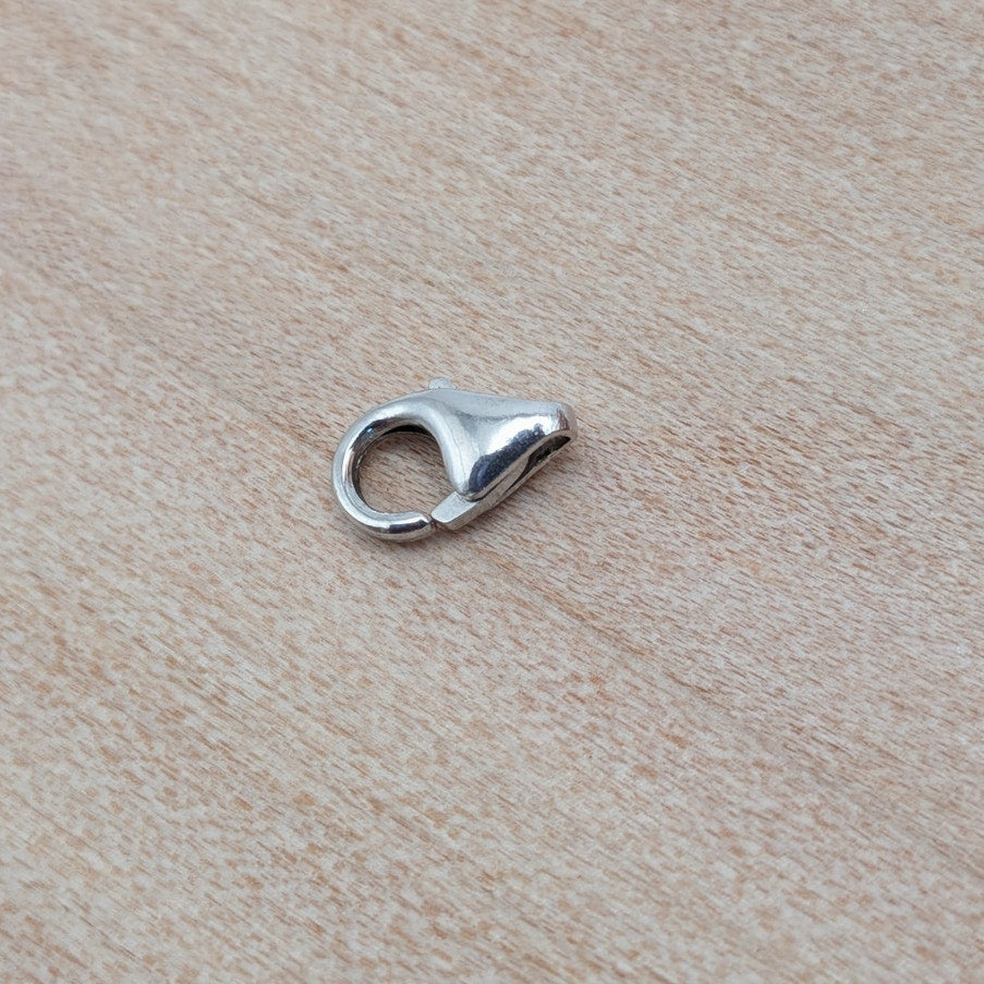 Preowned 18k White Gold Pear Shaped Trigger Lobster Clasp Finding