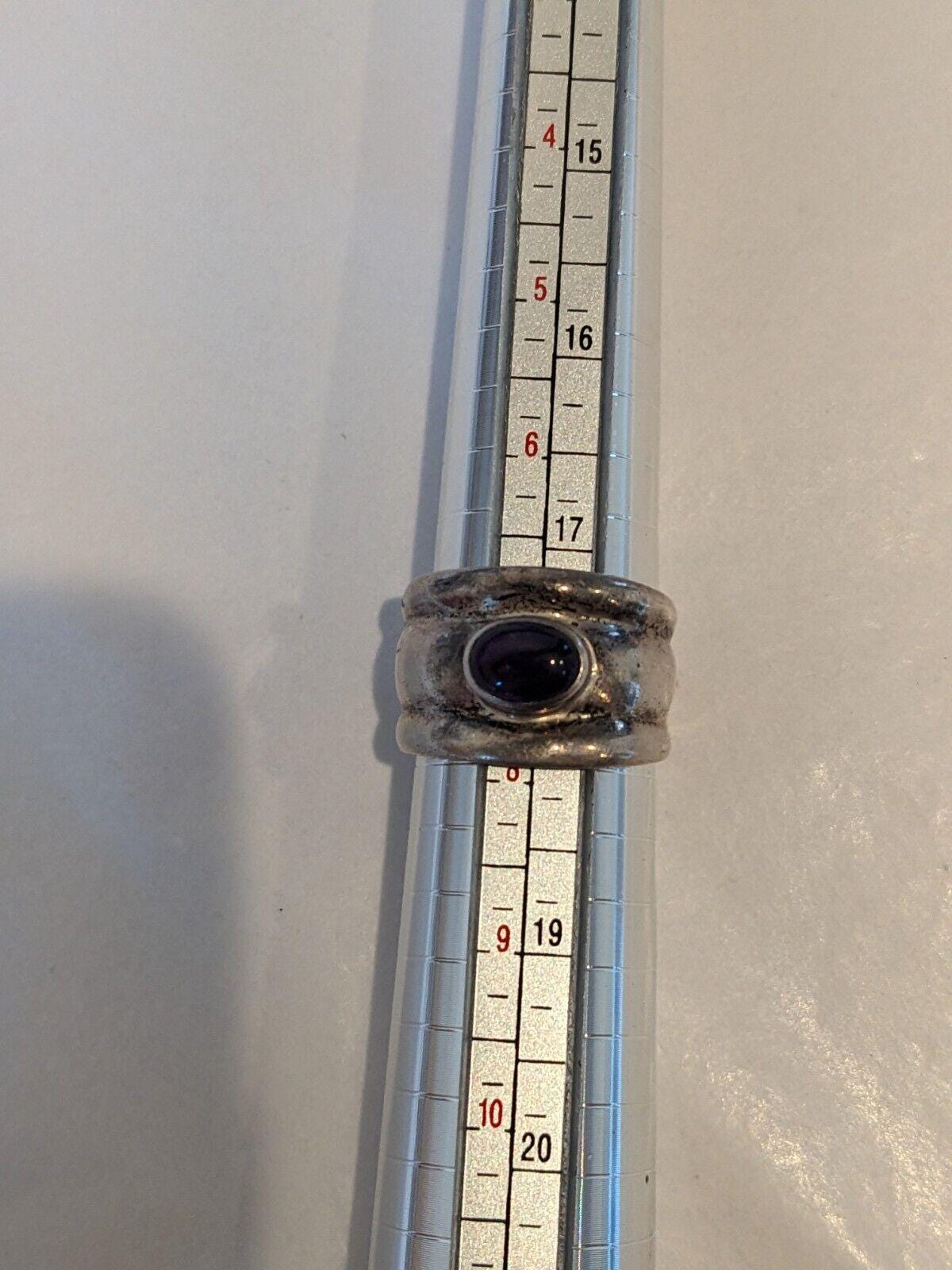 Sterling Silver 925 ring with Amethyst Stone size 7