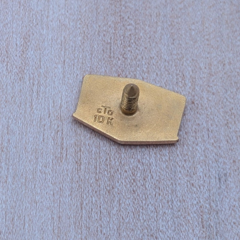 Vintage 10k Yellow Gold Mobil Oil 15 Year Service Pin (NO BACK)