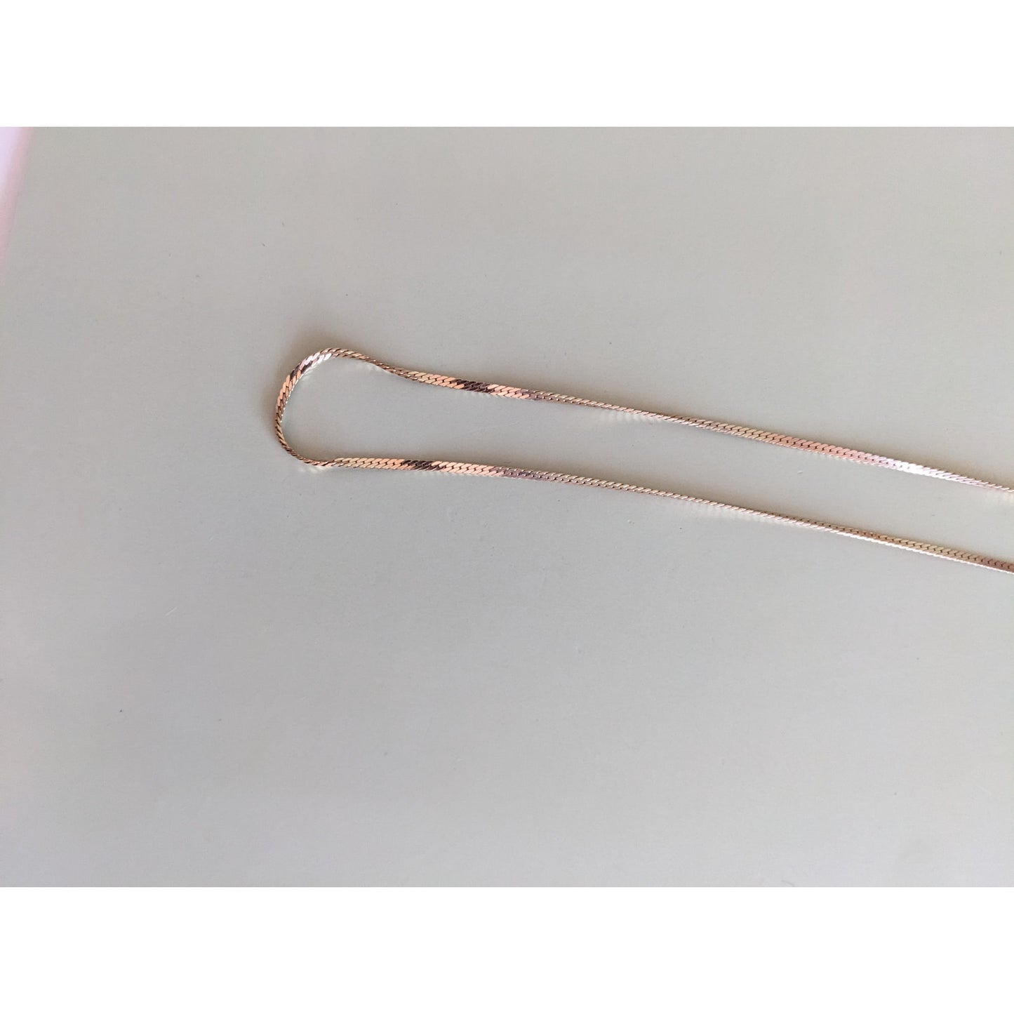 Estate 14k Yellow Gold Snake Chain Necklace 17.75in