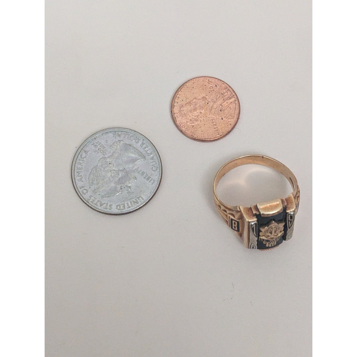 Vintage 10k Yellow Gold 1963 St Joseph Class Ring Size 9.25