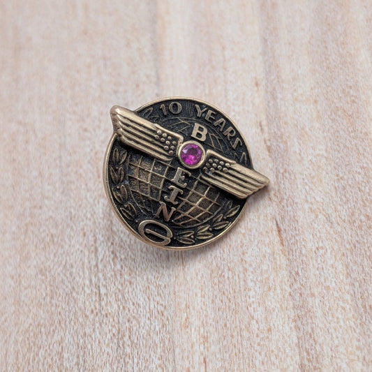Vintage 10k Boeing Aircraft 10 Year Service Employee Pin (NO BACK)