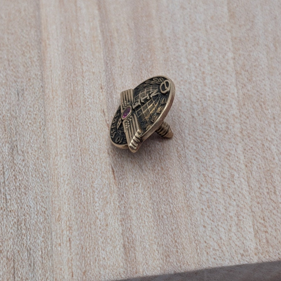 Vintage 10k Boeing Aircraft 10 Year Service Employee Pin (NO BACK)