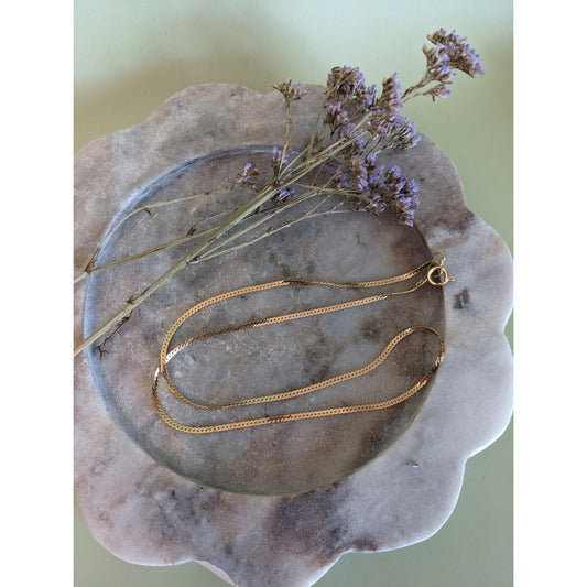 Estate 14k Yellow Gold Snake Chain Necklace 17.75in