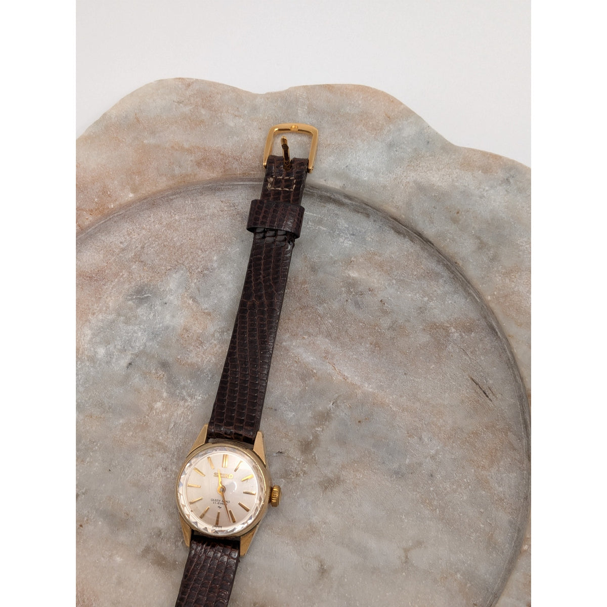 Vintage 1960s Manual Seiko 1020-0010 Gold Filled Queen Seiko 23 Jewel Watch