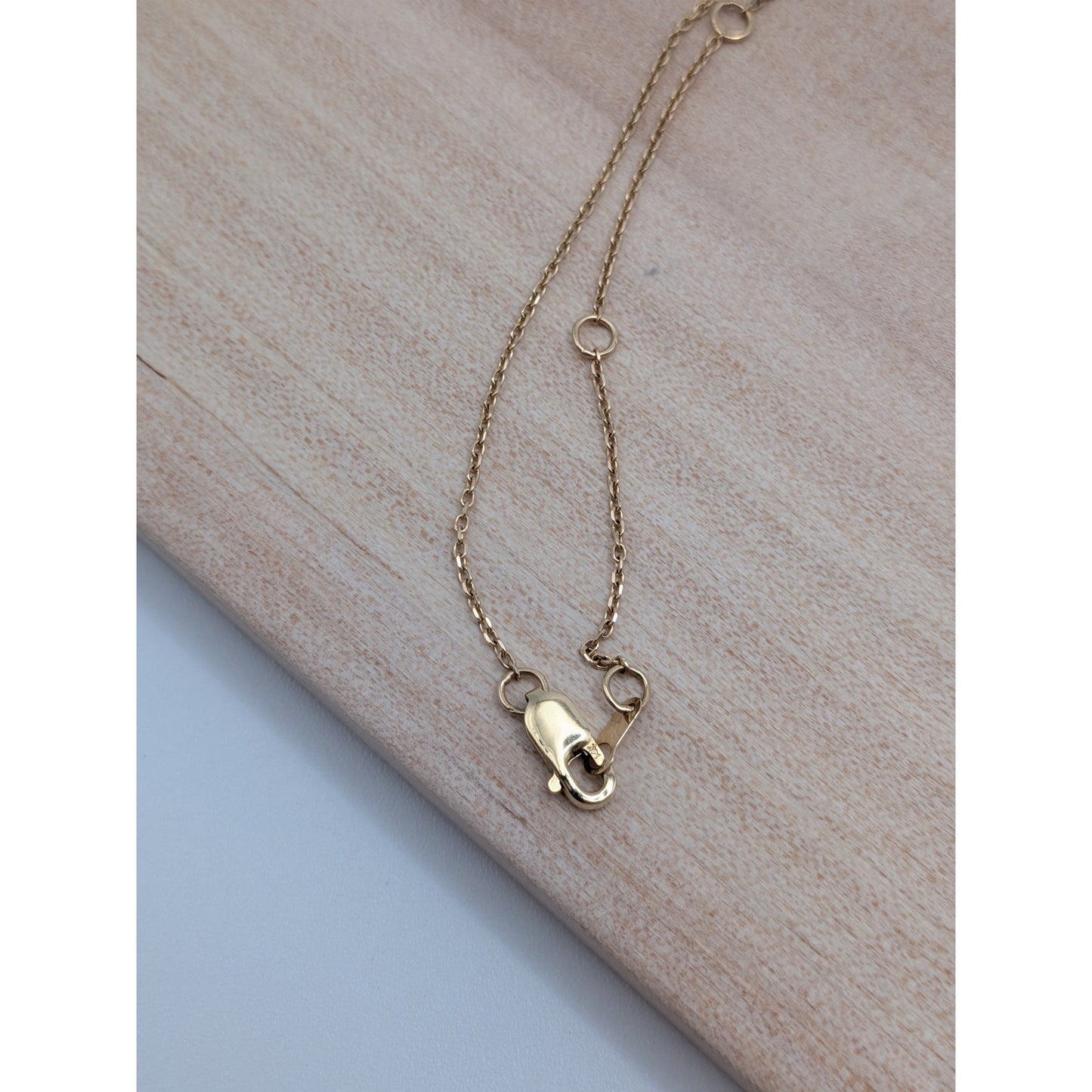 Estate 14k Yellow Gold Celestial Moon and Star Pendant Necklace