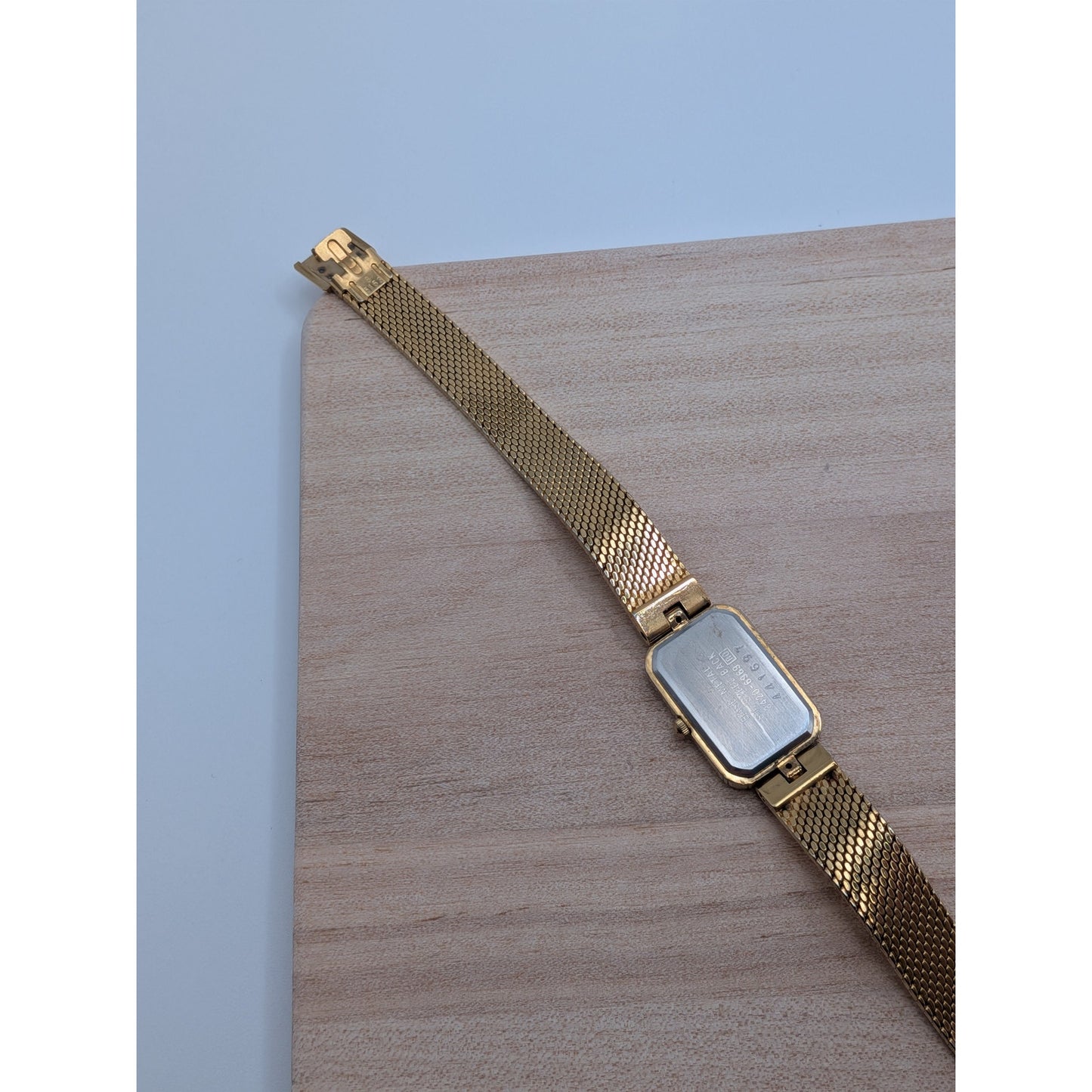 Vintage Seiko Lassale Quartz Gold Tone Watch 6.5in Working