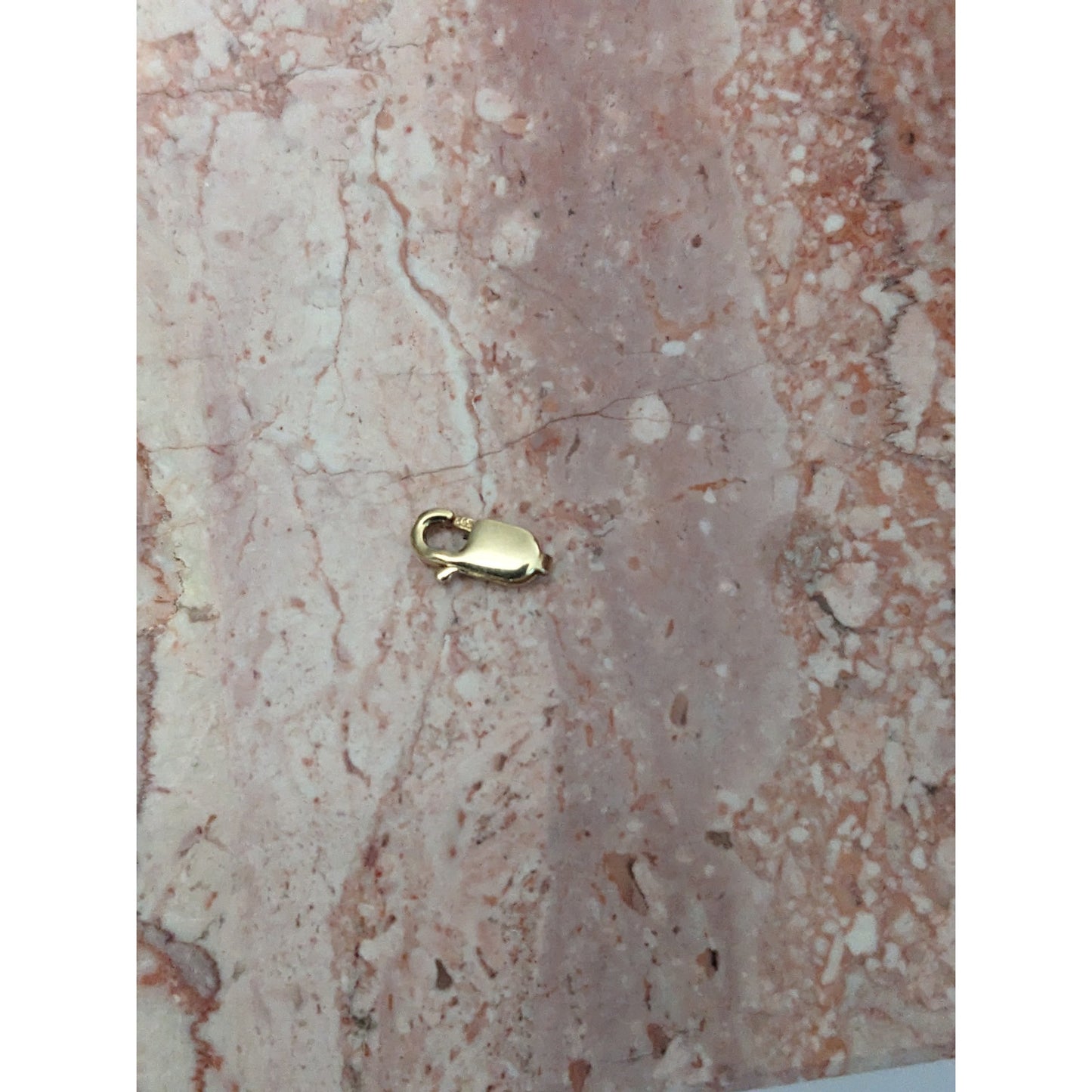 FLAW Estate 14k Yellow Gold 8.66mm VERY TINY Lobster Claw Trigger Clasp Finding