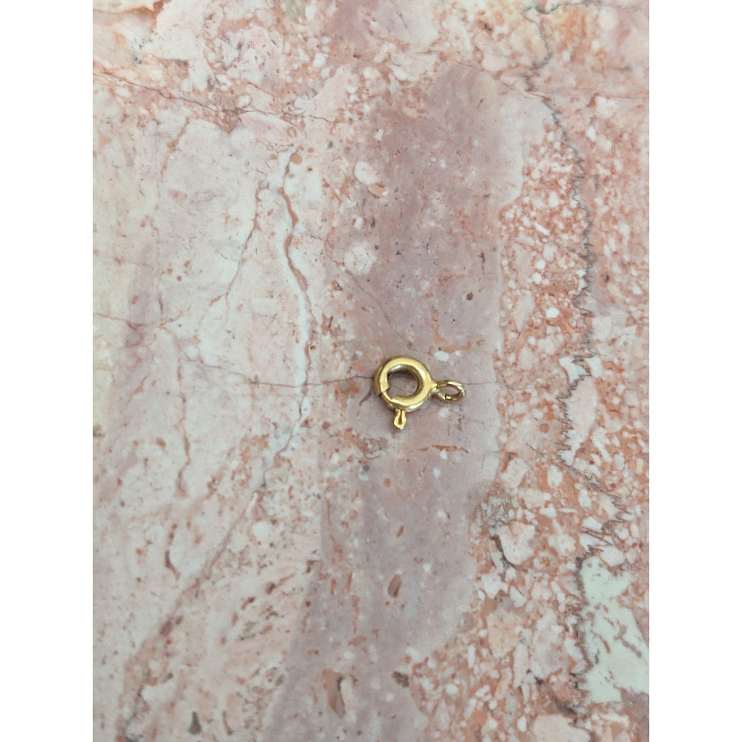 Estate Unmarked 14k Yellow Gold SUPER TINY Spring Clasp 8.19mm