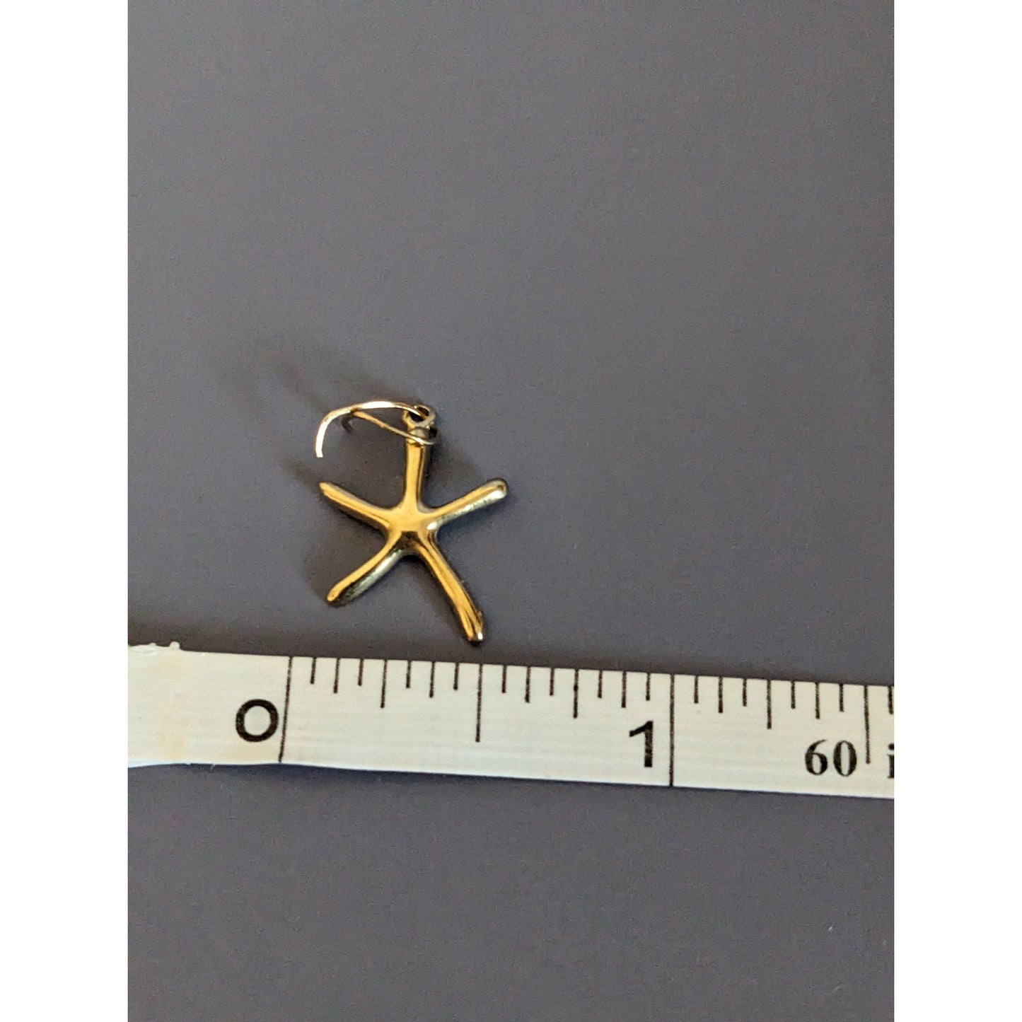 Estate 14k Solid Yellow Gold Starfish Charm
