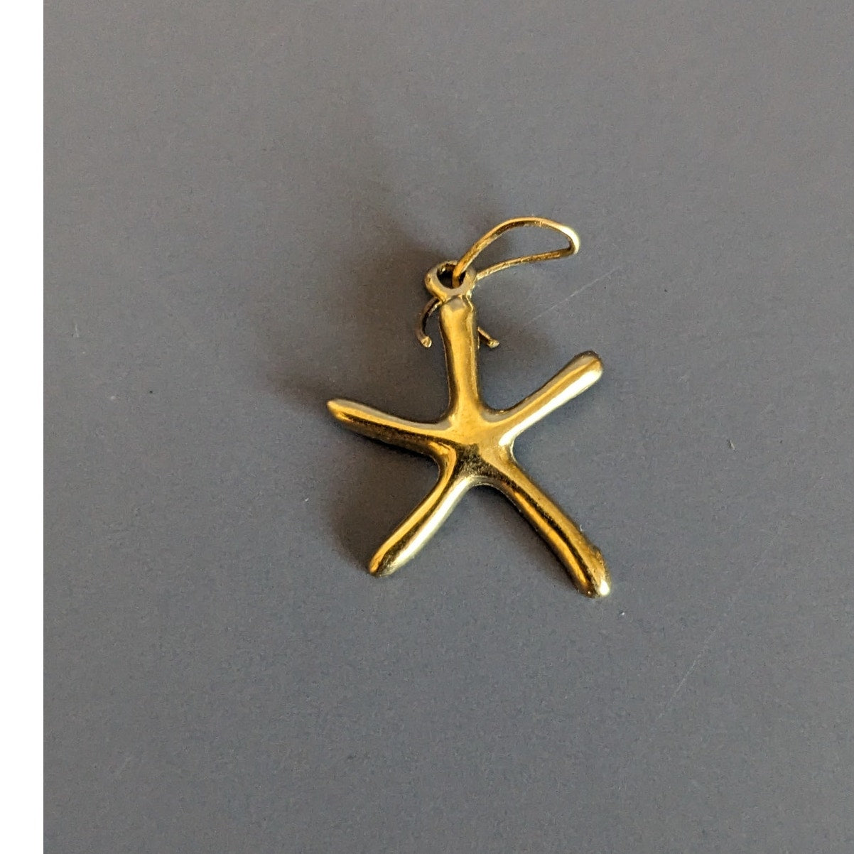 Estate 14k Solid Yellow Gold Starfish Charm