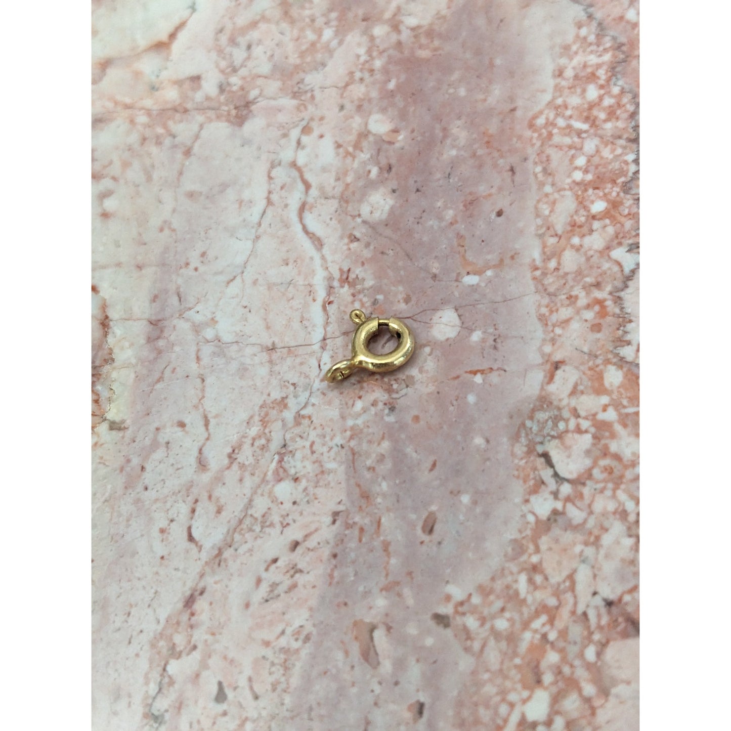 Estate Unmarked 14k Yellow Gold SUPER TINY Spring Clasp 8.19mm