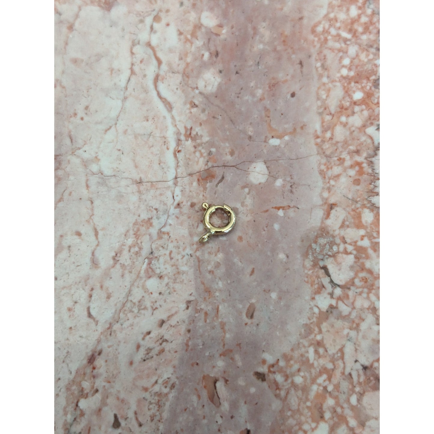 Estate 14k Yellow Gold SUPER TINY 4.69mm Spring Clasp Finding