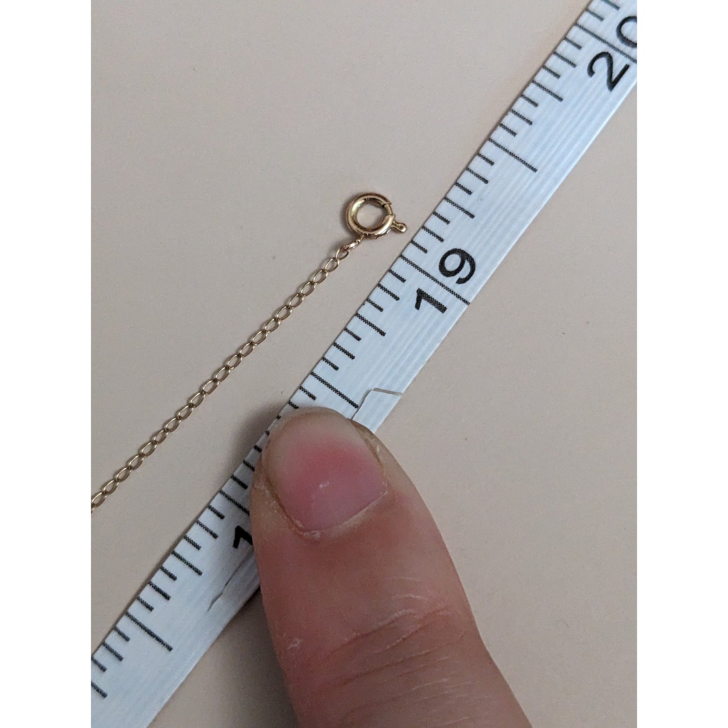 Vintage 14k Ultra Dainty Ring Charm with Necklace