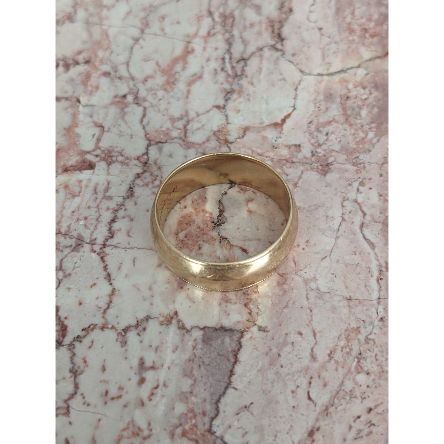 Vintage 14k Yellow Gold Classic Cigar Simple Band Ring Size 11