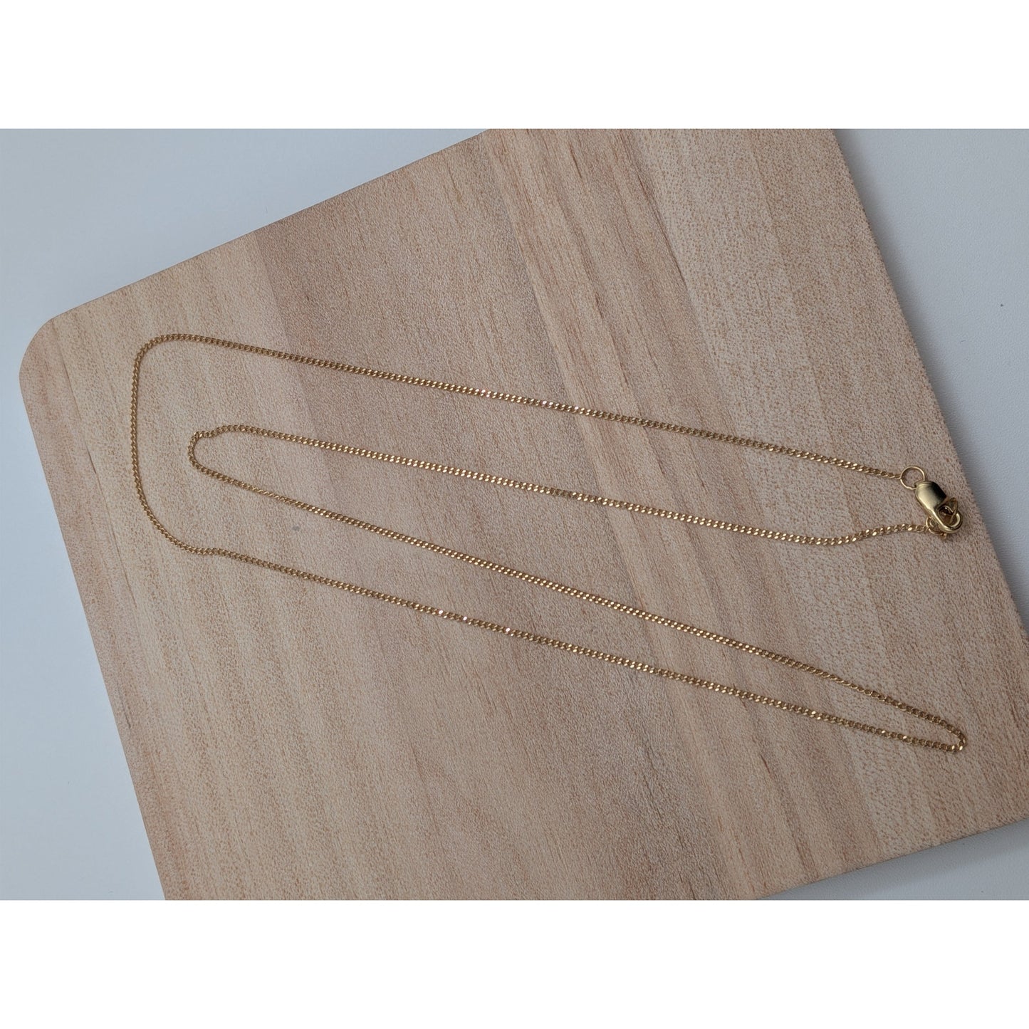 Preowned 14k Yellow Gold Dainty 1mm Chain Necklace 20in