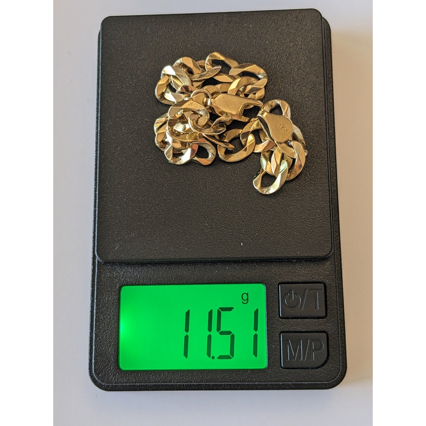 Estate 14k Yellow Gold Cuban Link Curb Bracelet 8.5in