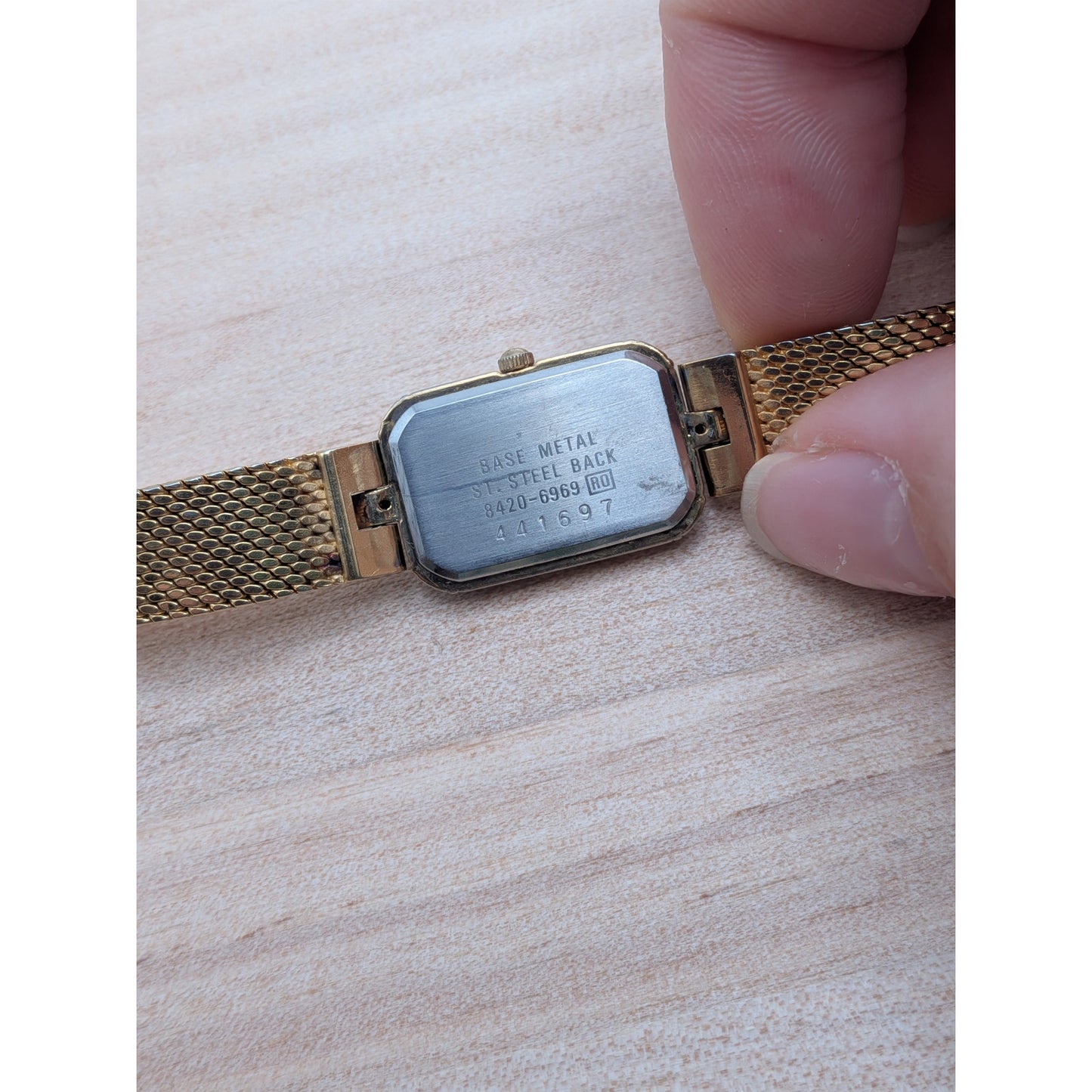 Vintage Seiko Lassale Quartz Gold Tone Watch 6.5in Working