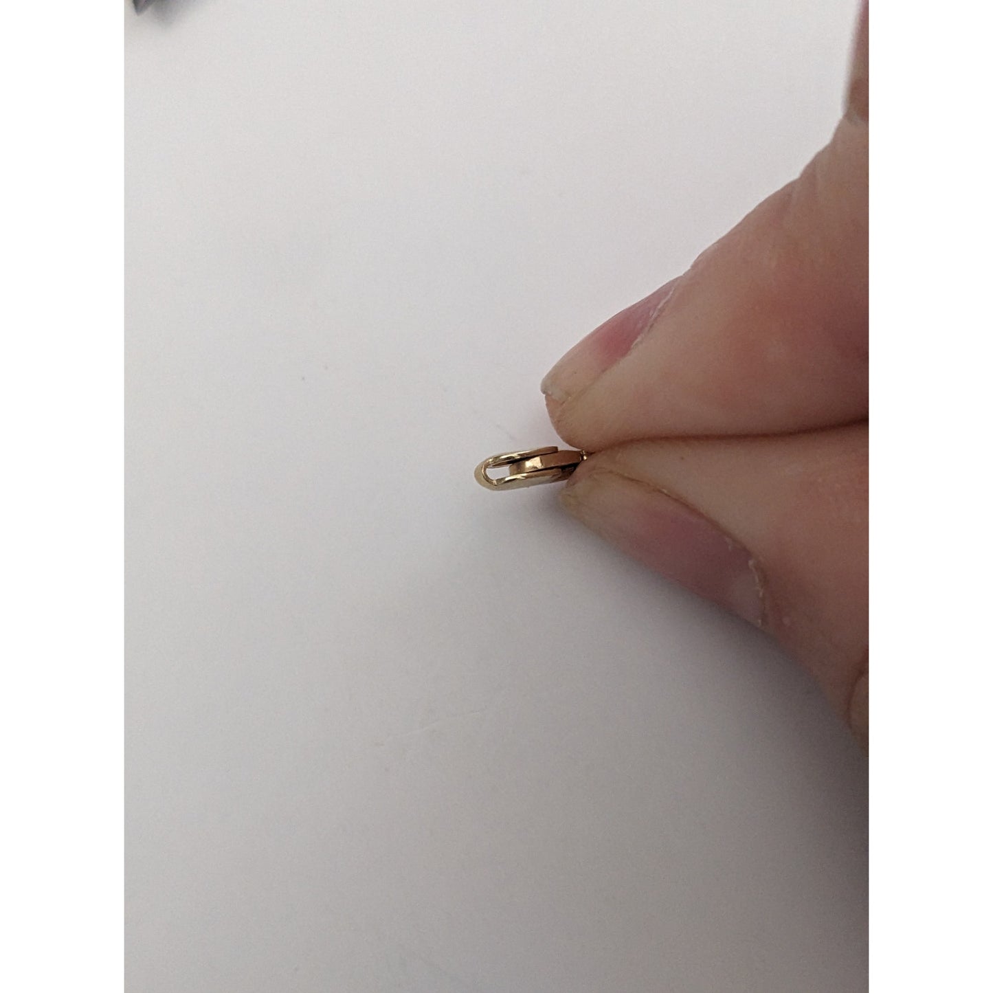FLAW Estate 14k Yellow Gold 8.66mm VERY TINY Lobster Claw Trigger Clasp Finding