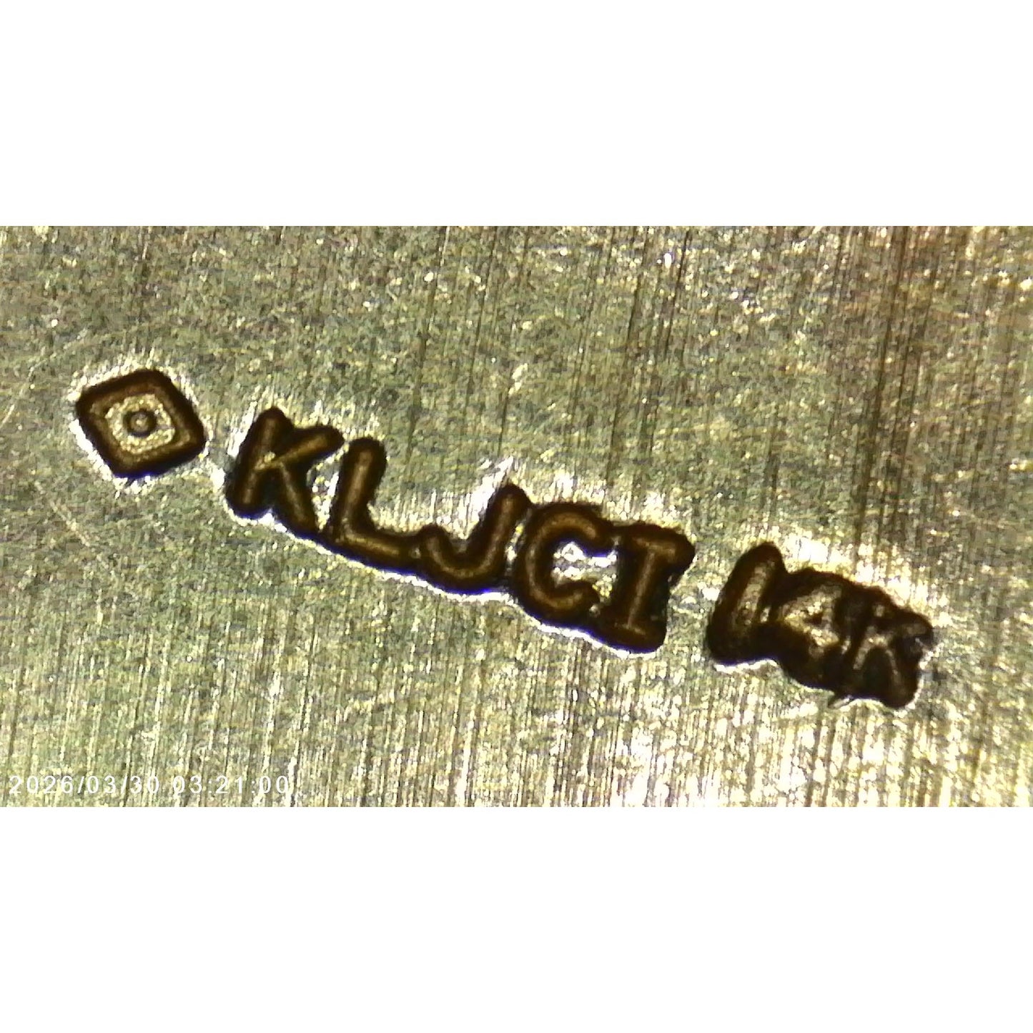Vintage 14k Yellow Gold Richard Klein Slide Clasp for Bracelet
