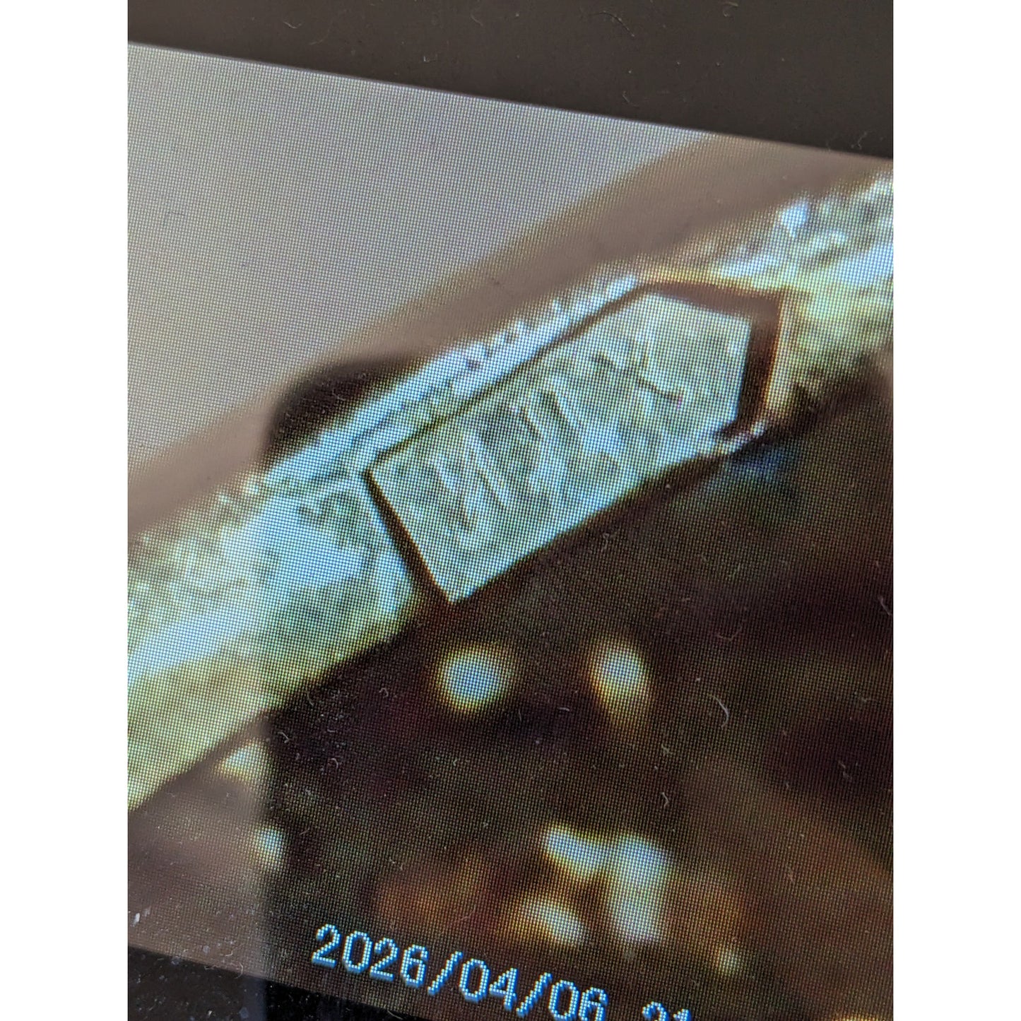 Vintage 14K Gold Modernist Brutalist Pendant with Light Blue Gem