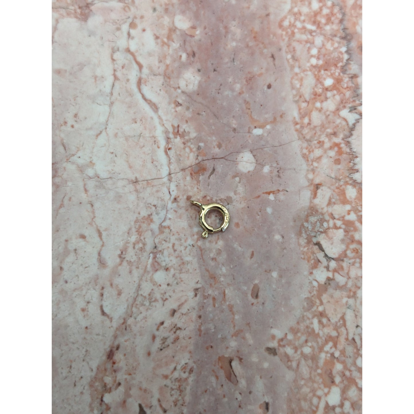 Estate 14k Yellow Gold SUPER TINY 4.69mm Spring Clasp Finding