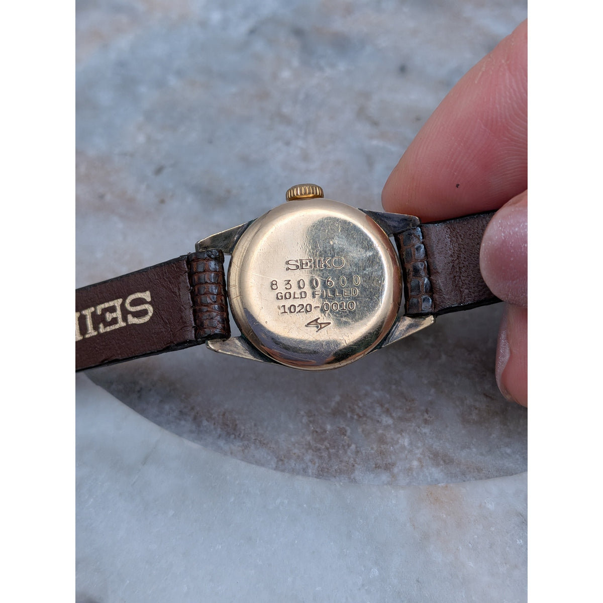 Vintage 1960s Manual Seiko 1020-0010 Gold Filled Queen Seiko 23 Jewel Watch