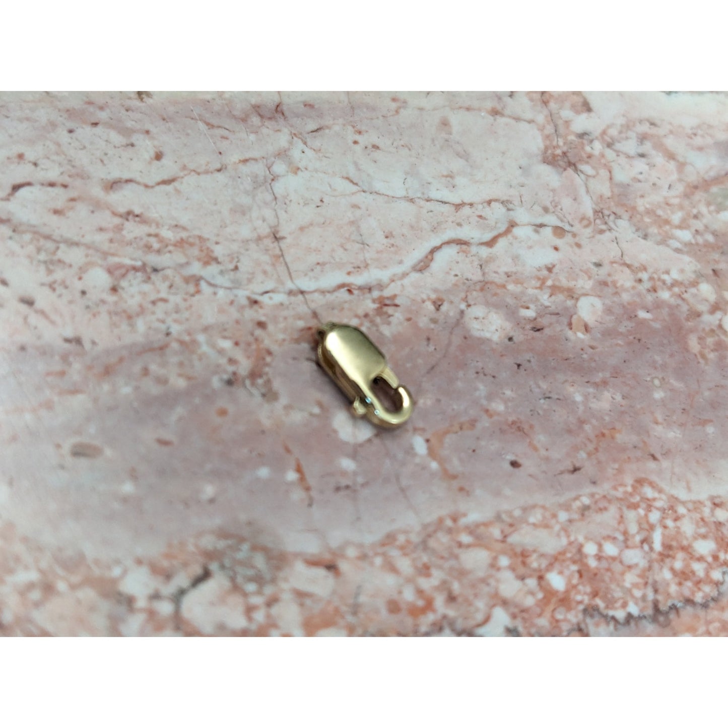 FLAW Estate 14k Yellow Gold 8.66mm VERY TINY Lobster Claw Trigger Clasp Finding