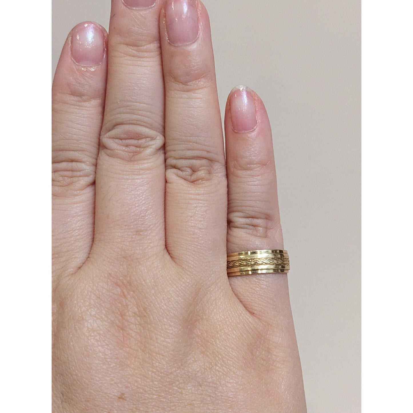 Vintage 14k Yellow Gold Wedding Band Ring Size 6 3.36g