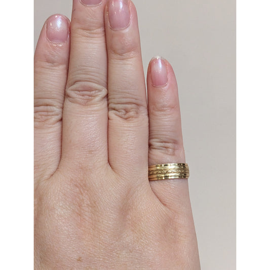 Vintage 14k Yellow Gold Wedding Band Ring Size 6 3.36g