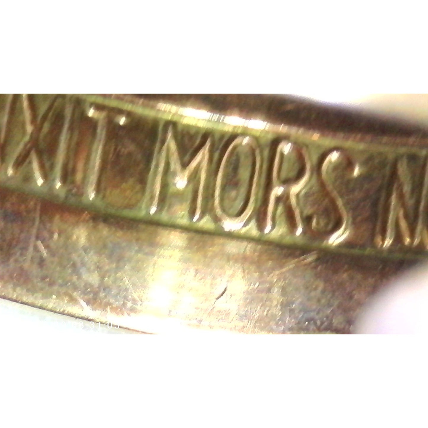 Vintage 10k Rose Gold 14th Degree Scottish Rite Masonic Ring Latin Motto Size 11