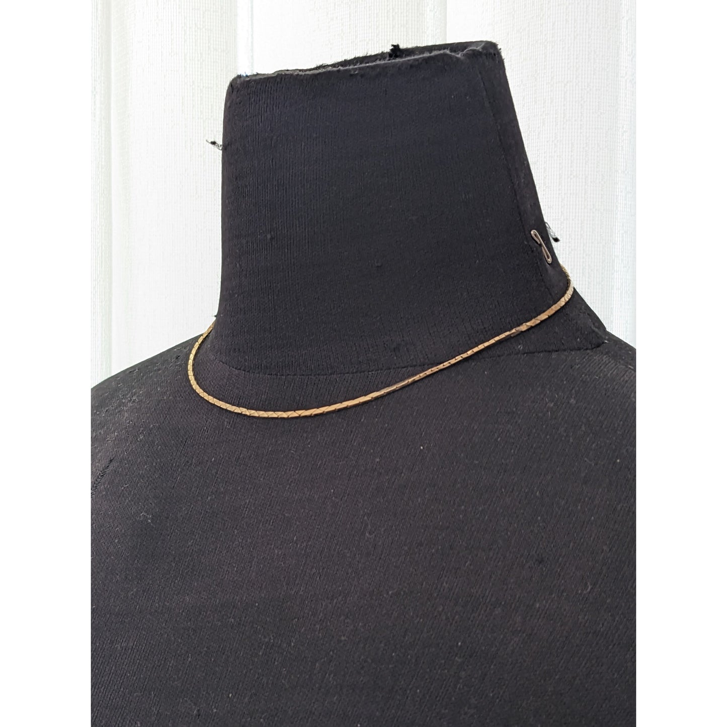 Vintage Unmarked 14k Yellow Gold Triangle Link Chain Necklace 16.5in