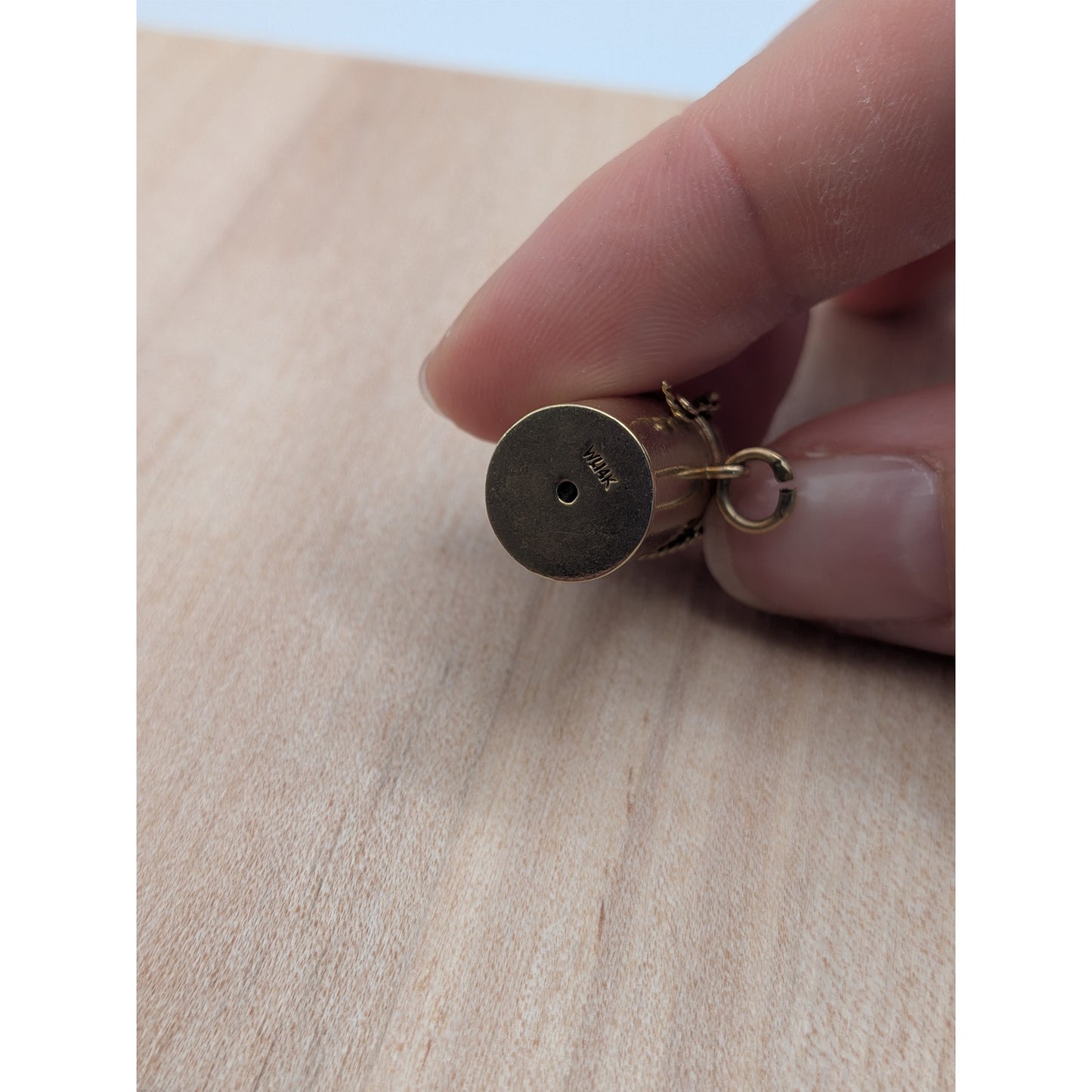 Vintage 14k Yellow Gold "In Case of Emergency Break Glass" Charm INTACT